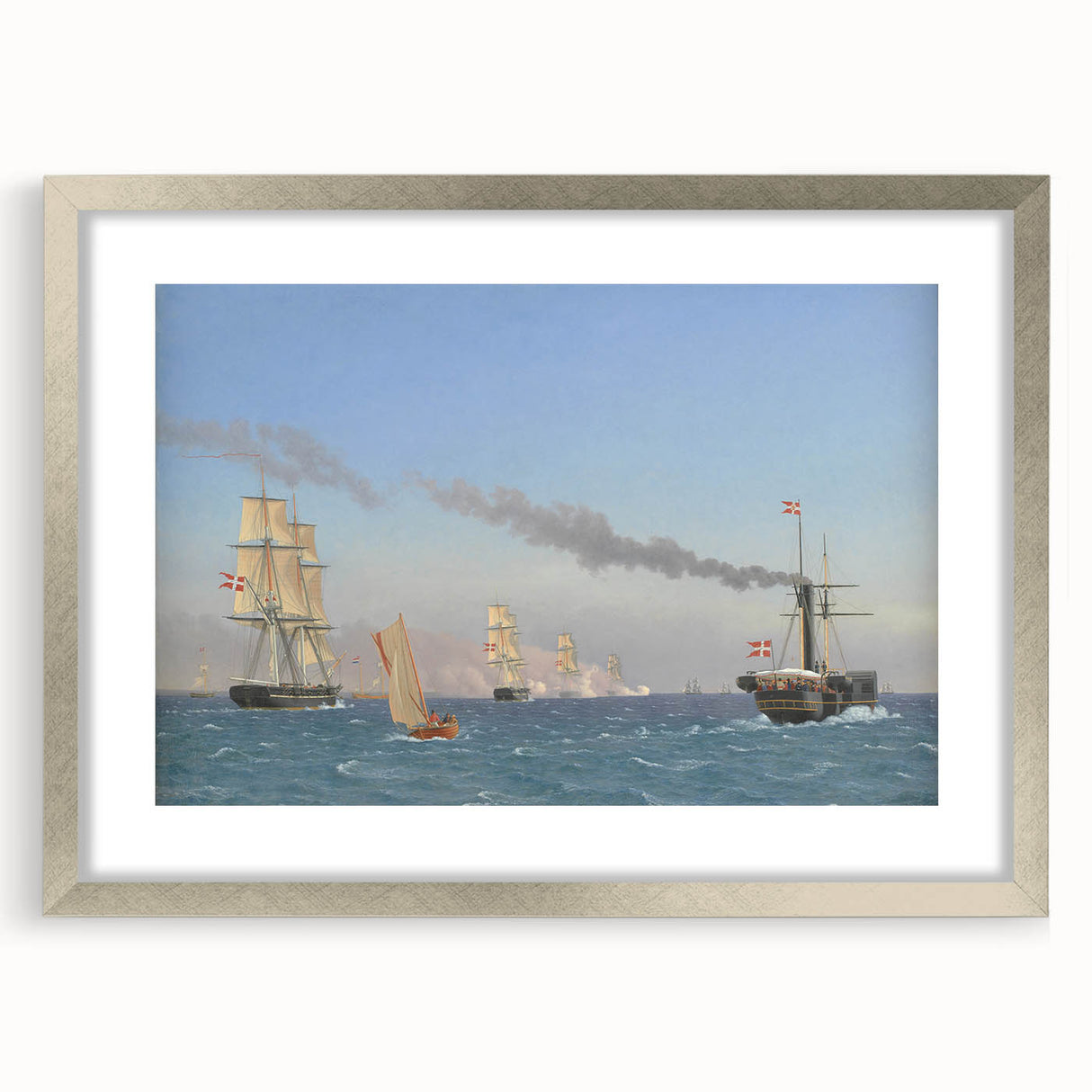 "Romanticism Art: Nautical Scene - Historical Maritime Canvas Print"