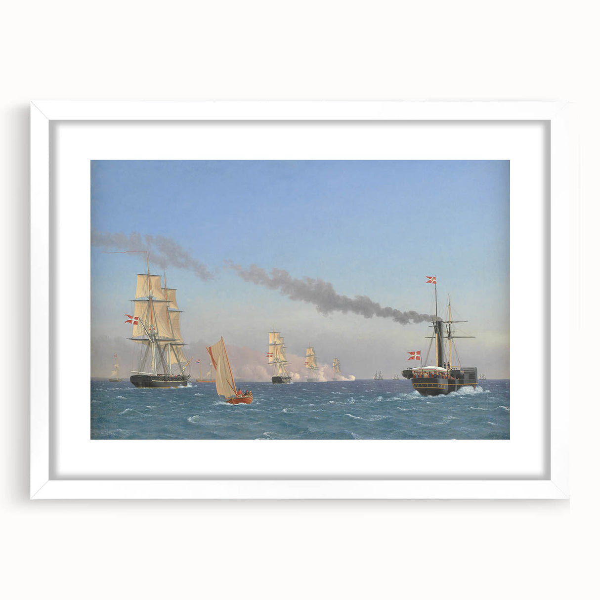 "Romanticism Art: Nautical Scene - Historical Maritime Canvas Print"