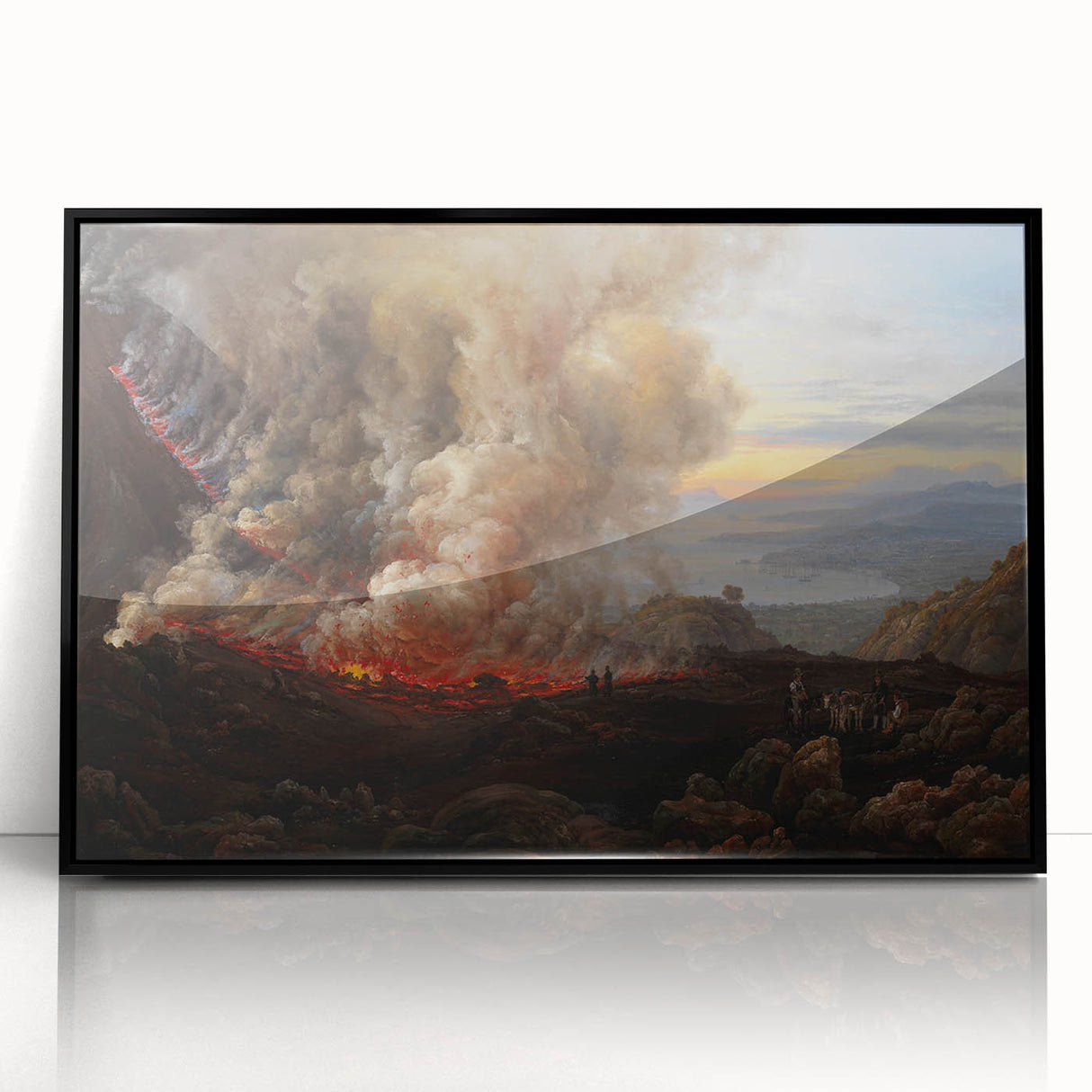 Romanticism Art: Eruption of Vesuvius - Historical Canvas Print