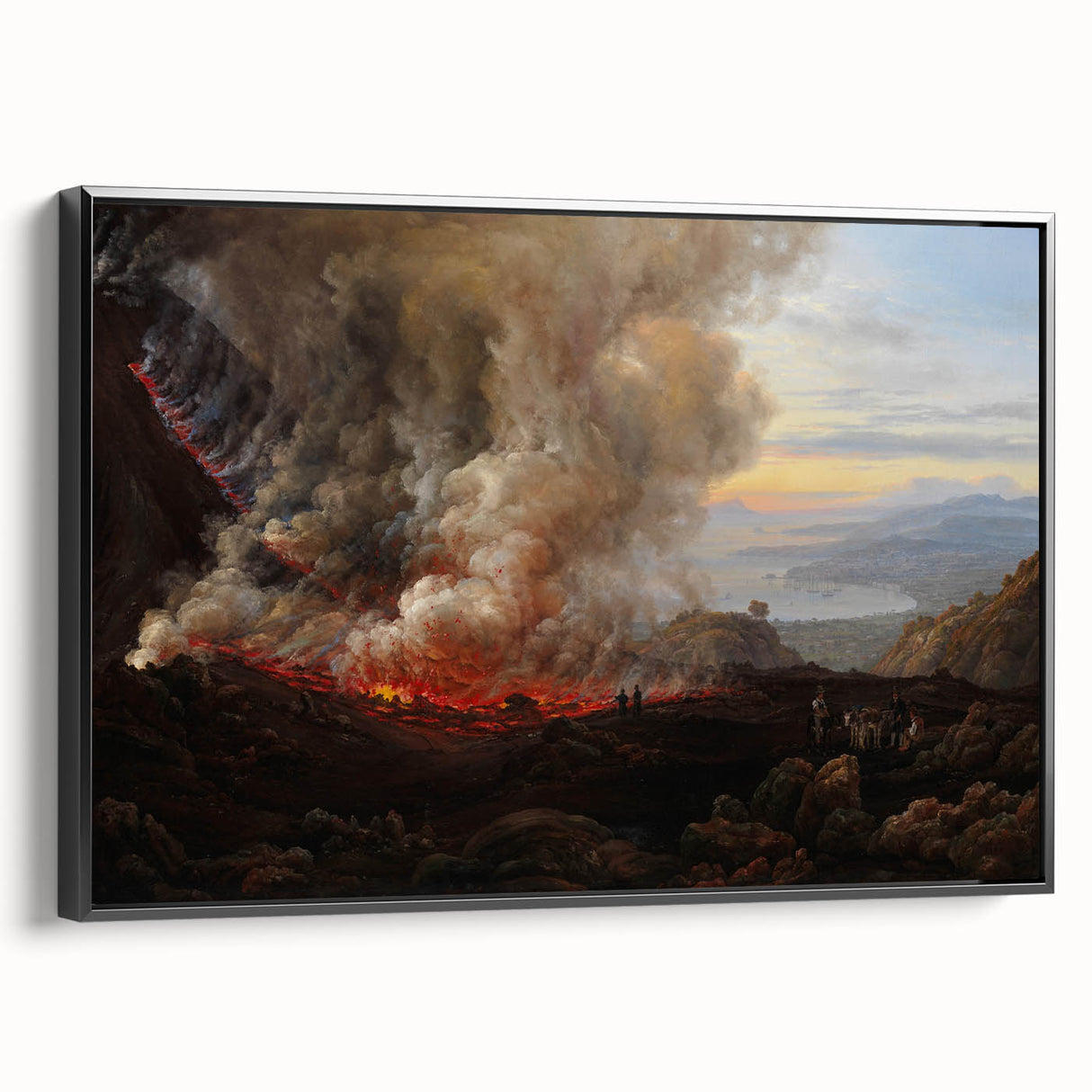 Romanticism Art: Eruption of Vesuvius - Historical Canvas Print