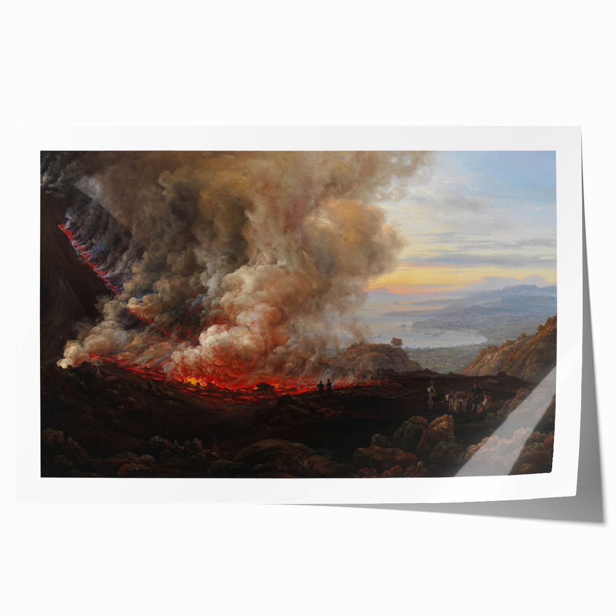 Romanticism Art: Eruption of Vesuvius - Historical Canvas Print