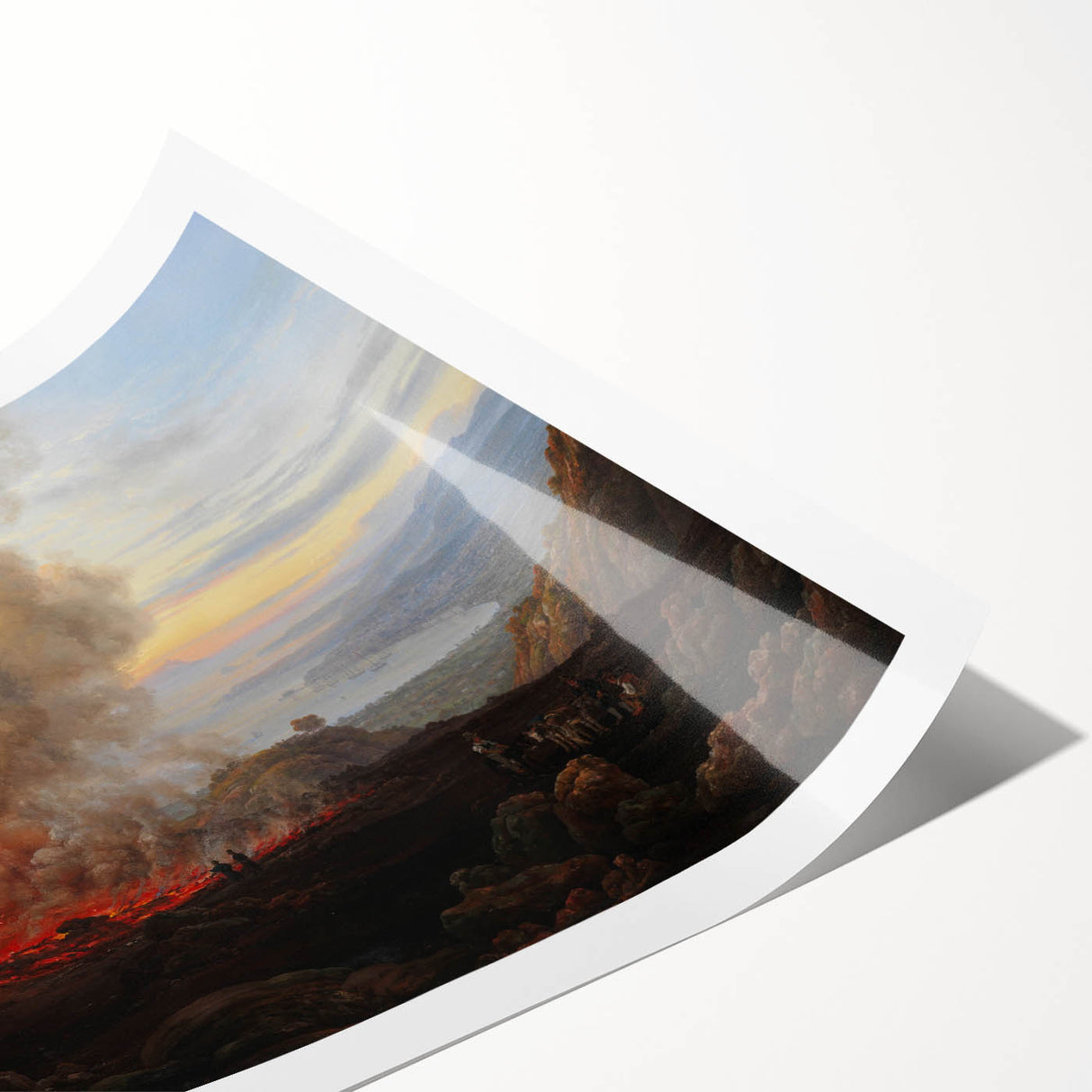 Romanticism Art: Eruption of Vesuvius - Historical Canvas Print