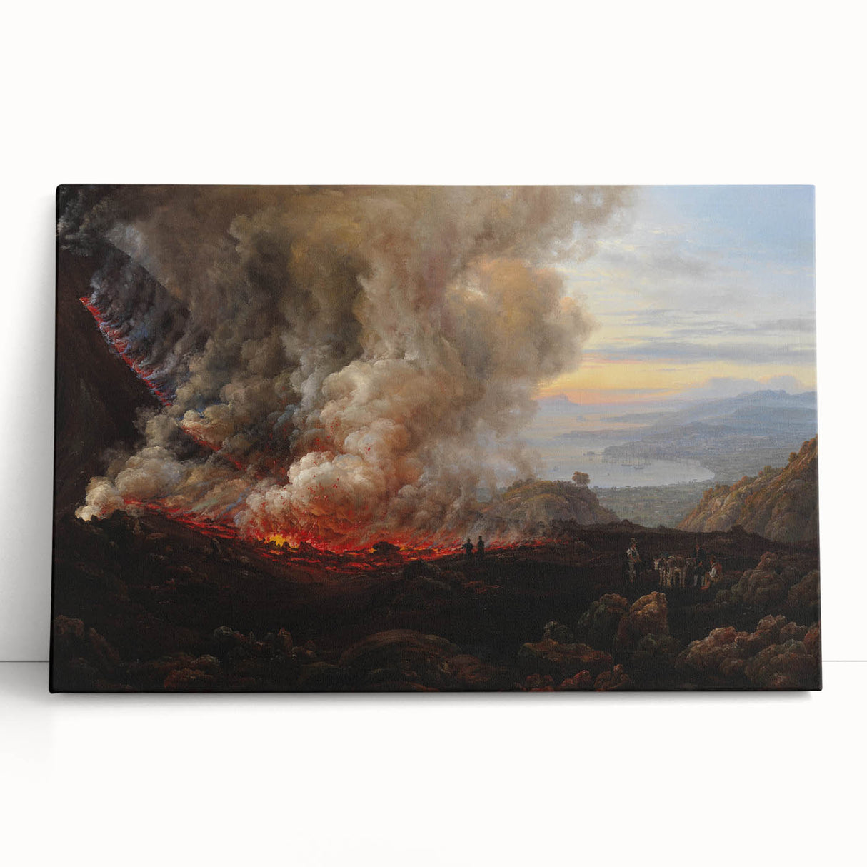 Romanticism Art: Eruption of Vesuvius - Historical Canvas Print