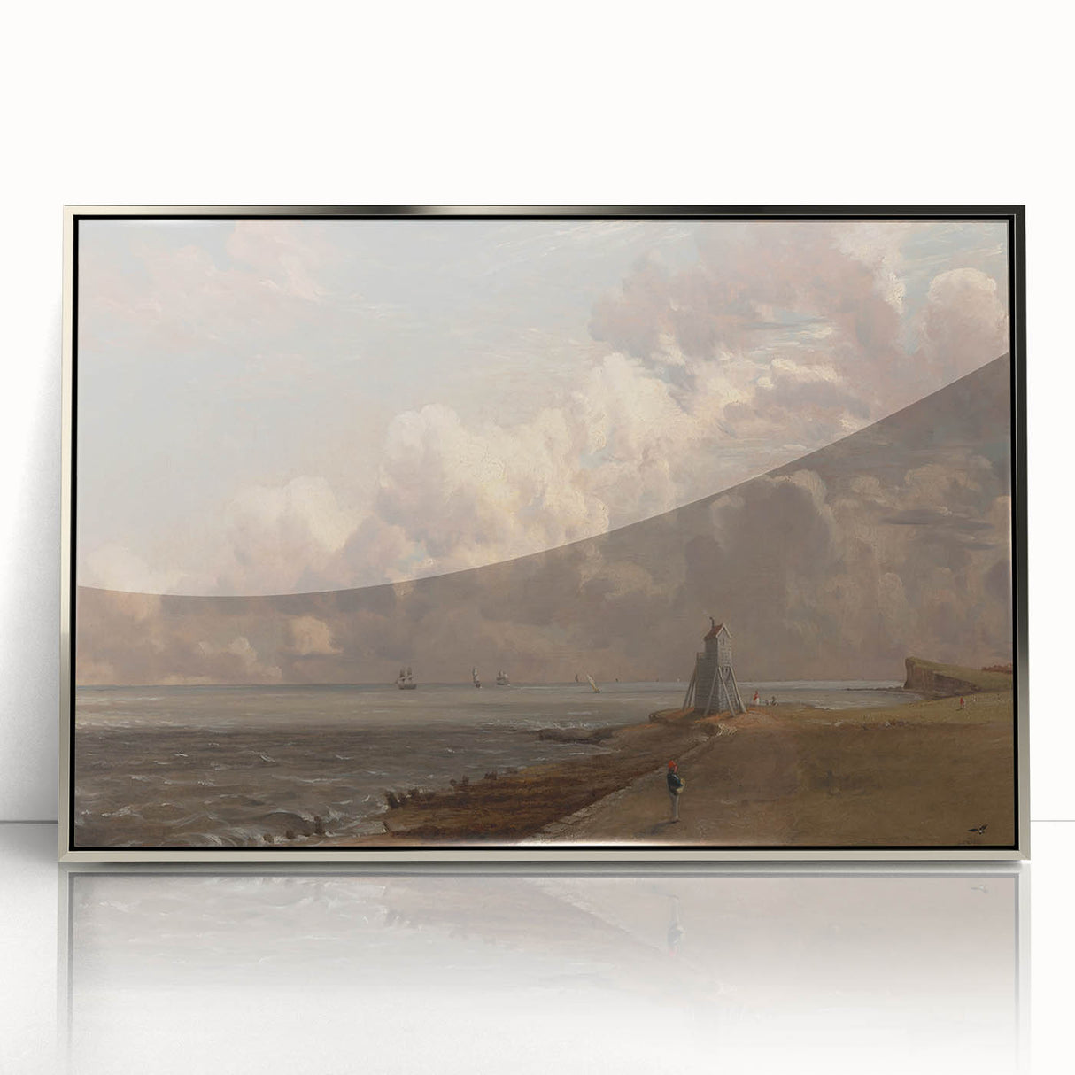 Harwich Lighthouse Romantic Landscape - Canvas by John Constable
