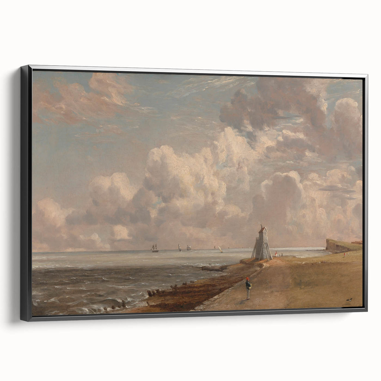 Harwich Lighthouse Romantic Landscape - Canvas by John Constable