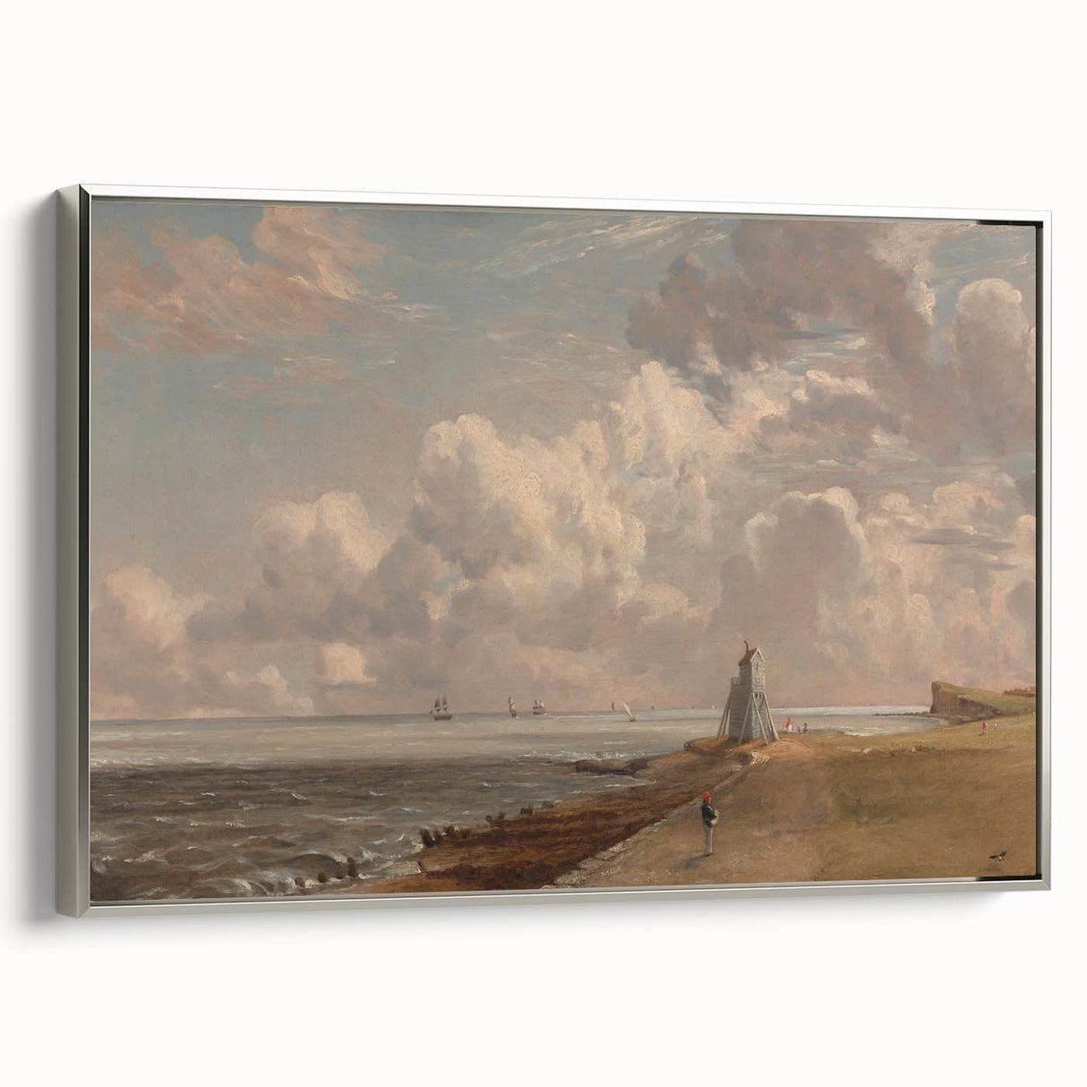 Harwich Lighthouse Romantic Landscape - Canvas by John Constable
