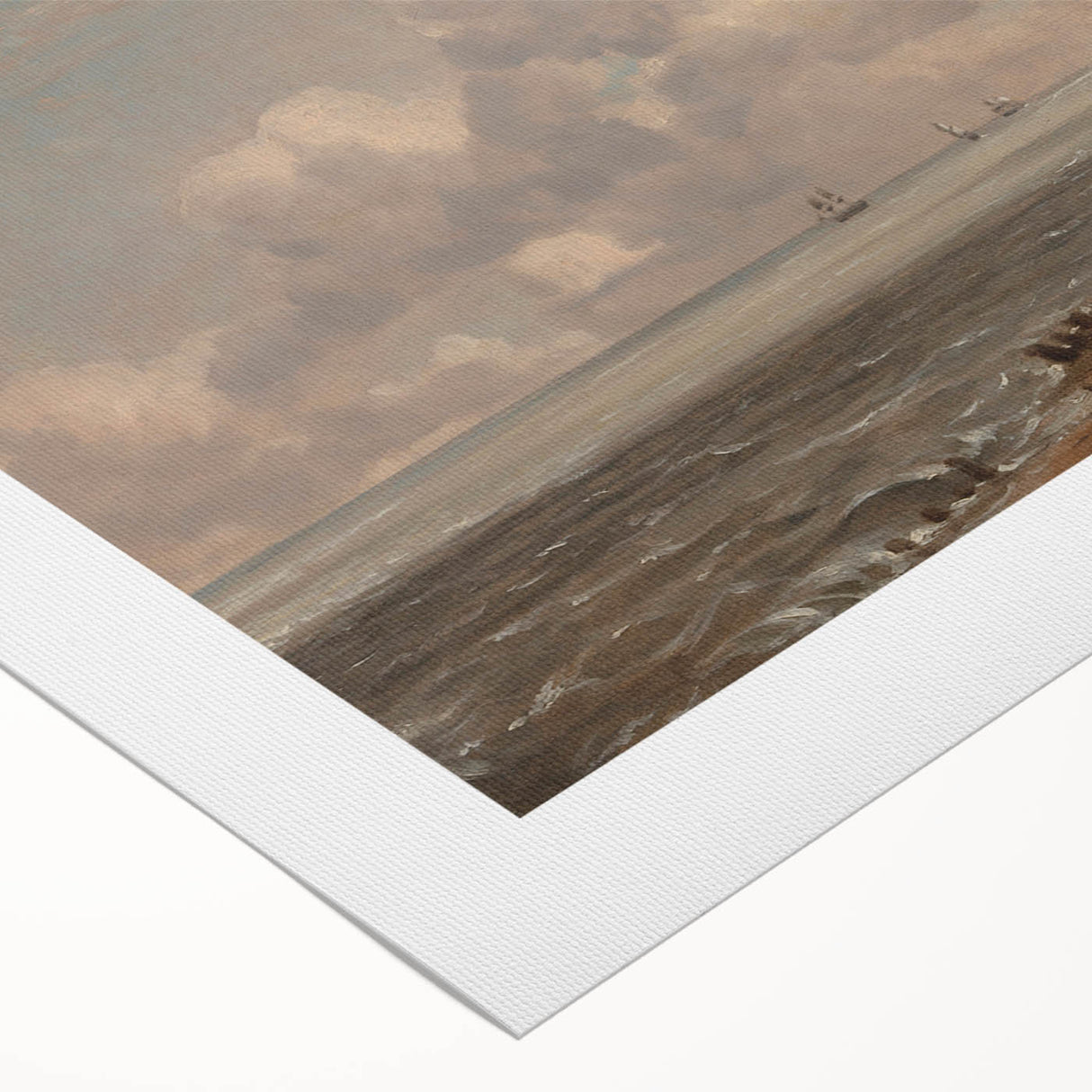 Harwich Lighthouse Romantic Landscape - Canvas by John Constable