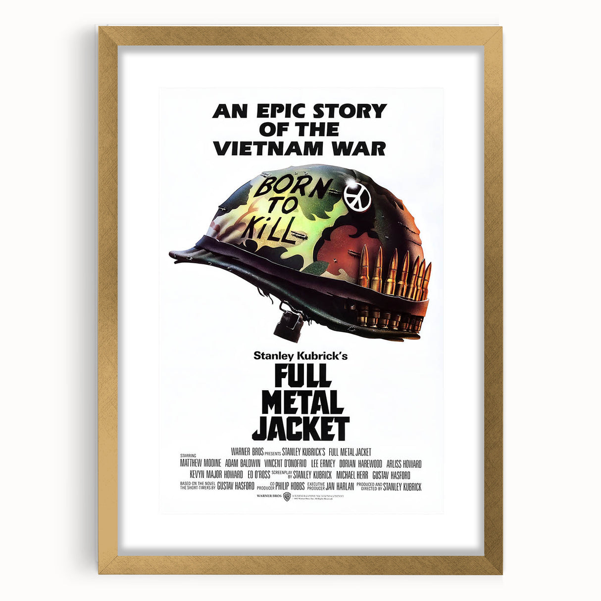 Retro Full Metal Jacket Poster Art - Vintage Military Movie Prints