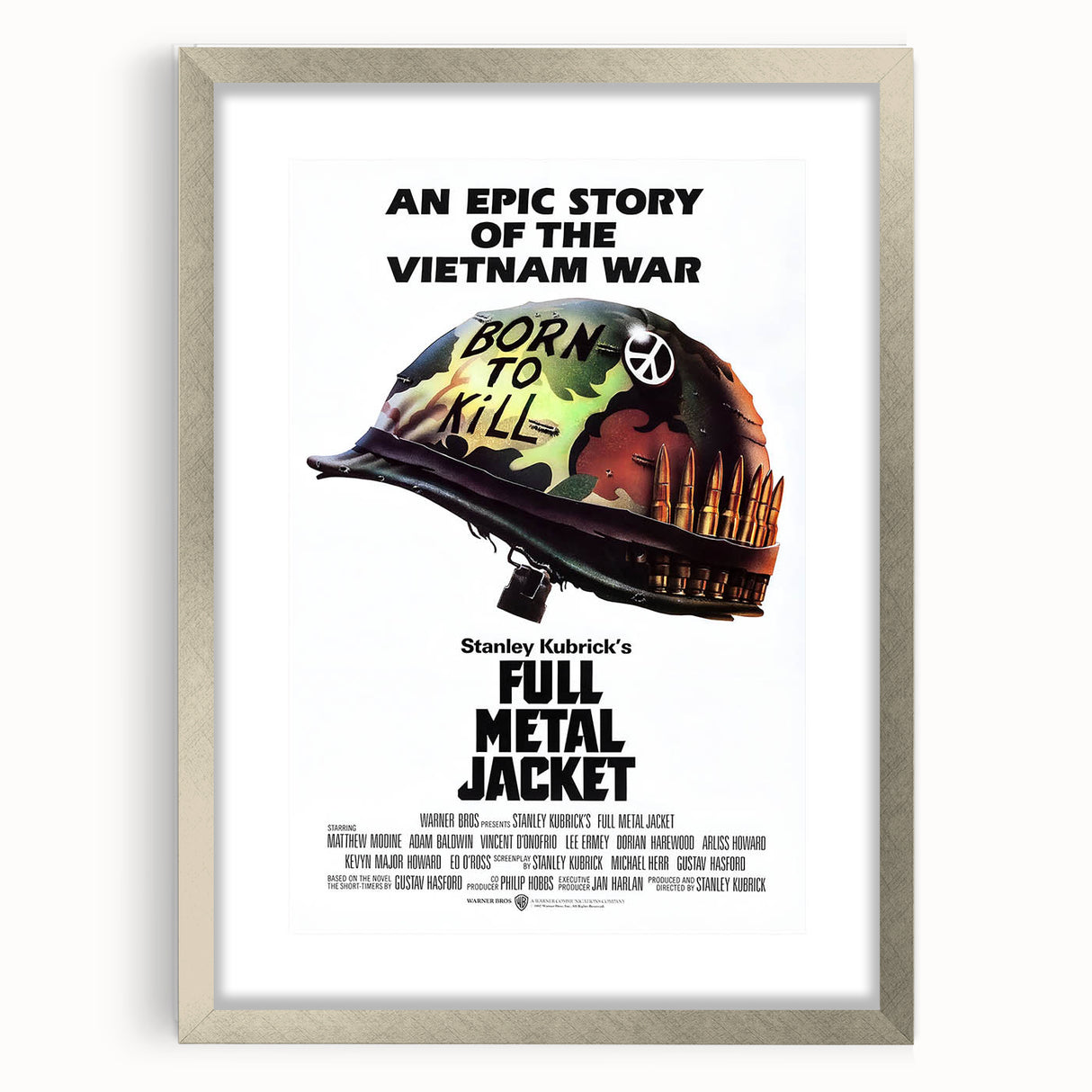Retro Full Metal Jacket Poster Art - Vintage Military Movie Prints