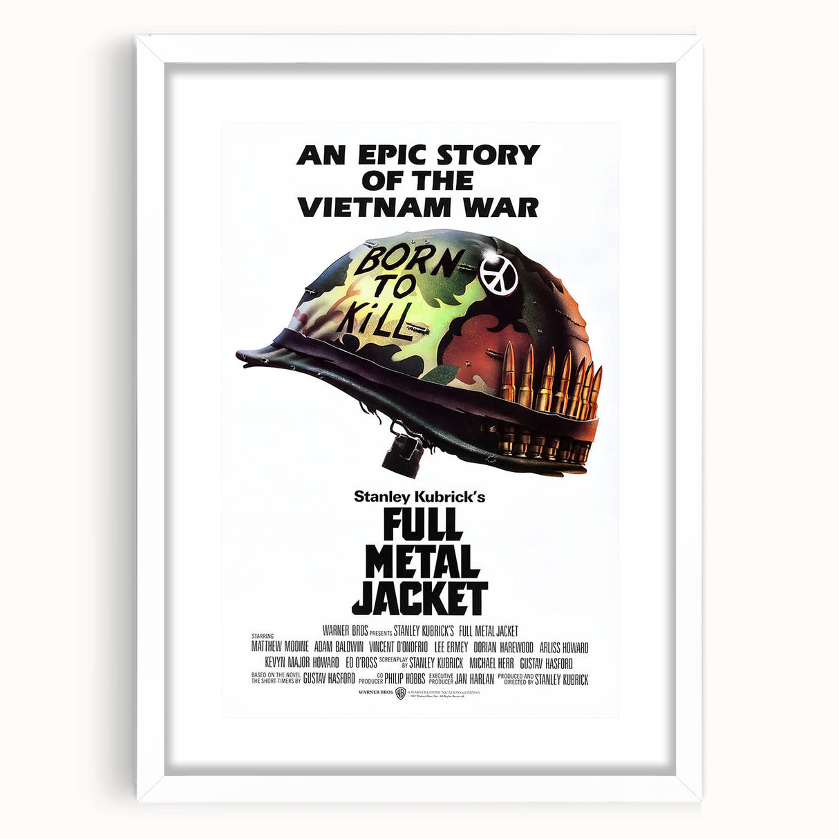 Retro Full Metal Jacket Poster Art - Vintage Military Movie Prints