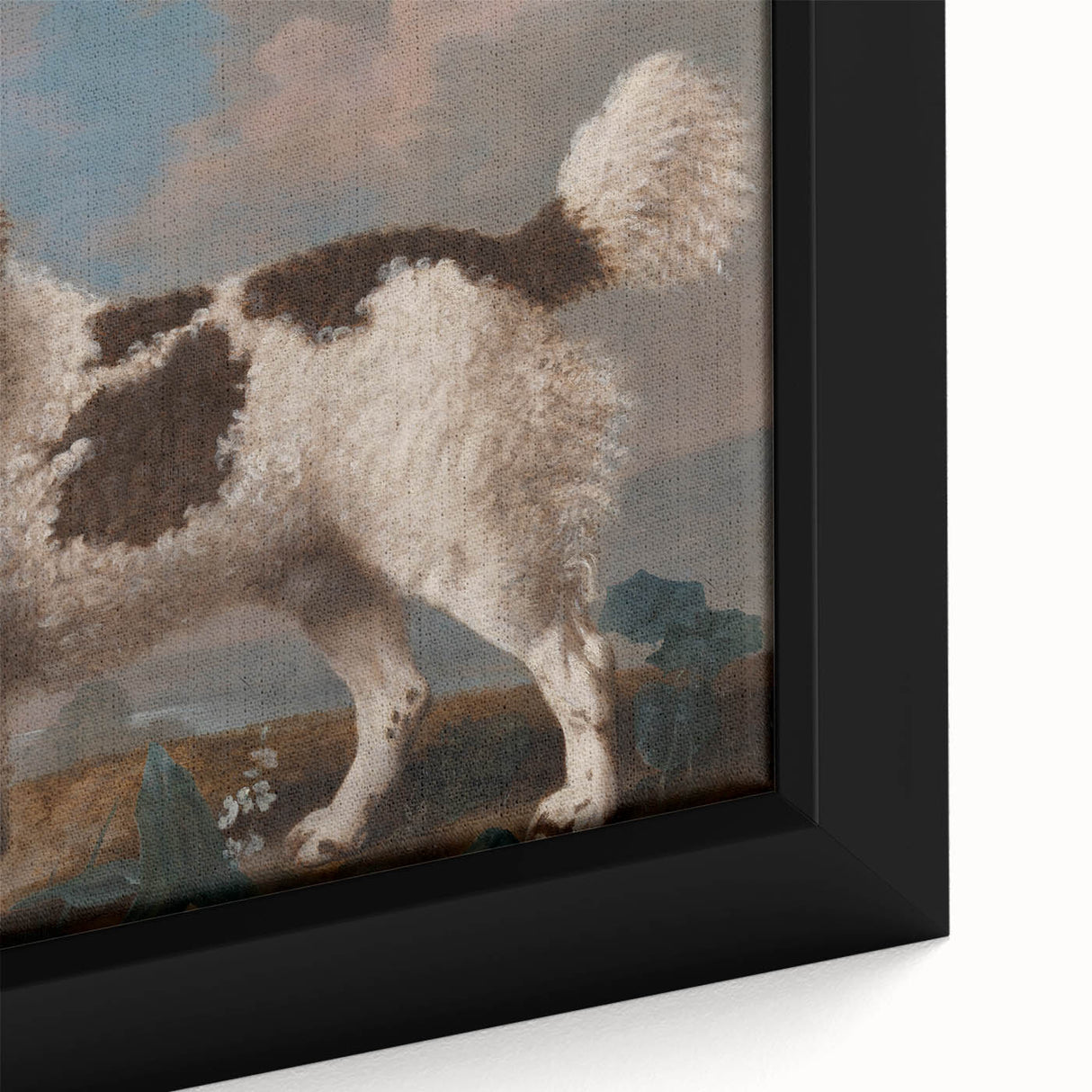 Brown and White Spaniel - Romanticism Dog Portrait by George Stubbs