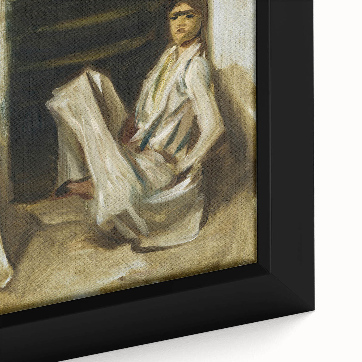 Classic Romantic Paintings: Two Arab Women - Historical Romanticism Canvas