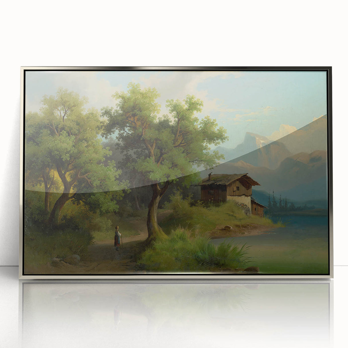 Famous Romantic Era Art: Alpine Landscape - Romanticism Canvas Print