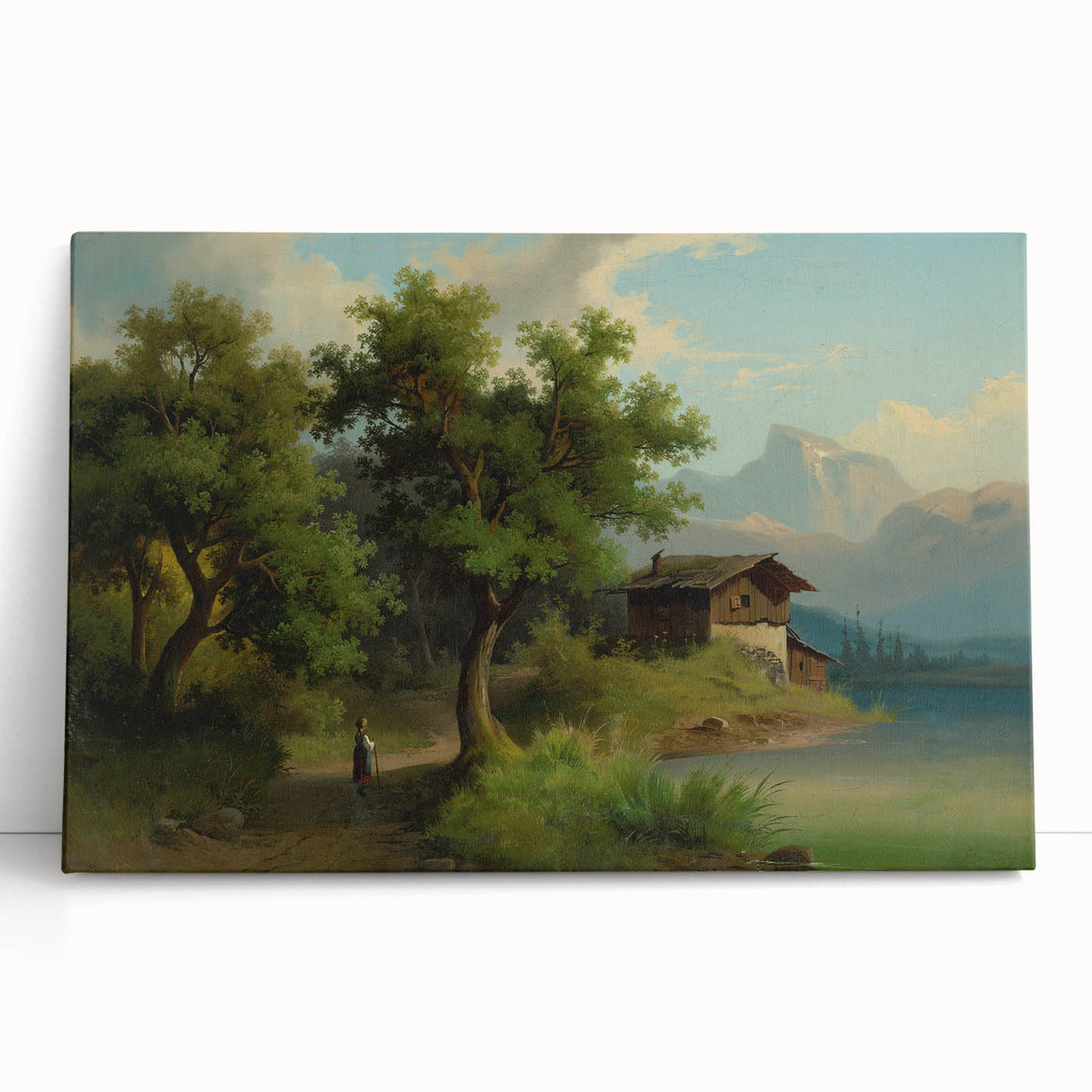 Famous Romantic Era Art: Alpine Landscape - Romanticism Canvas Print