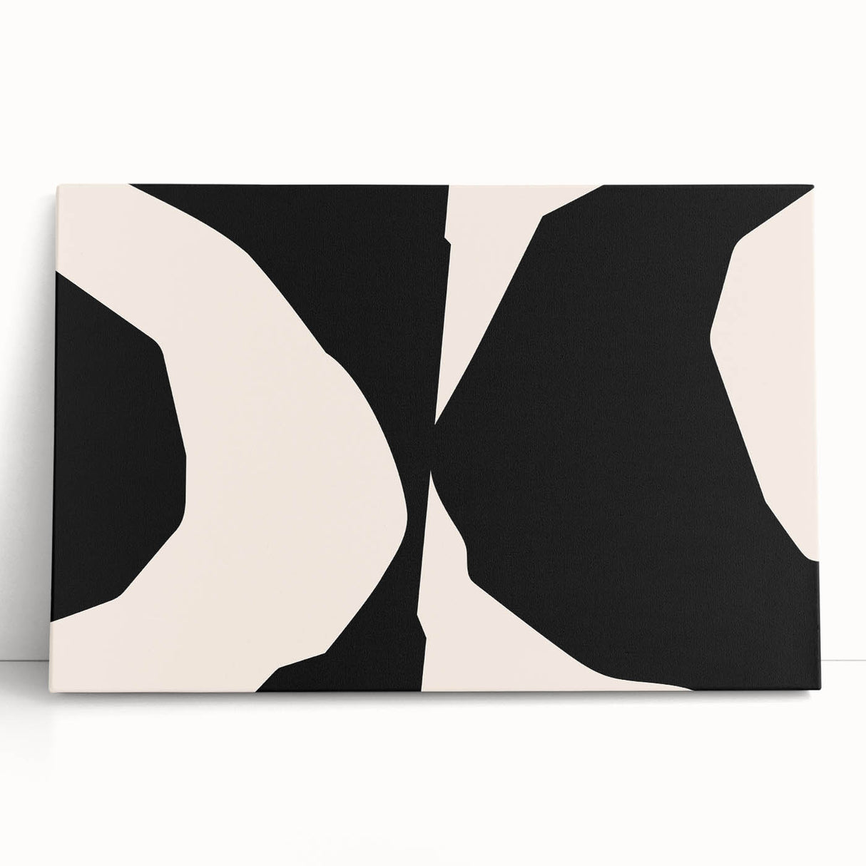 Canvas Art for Dining Area - Modern Black and Beige Print