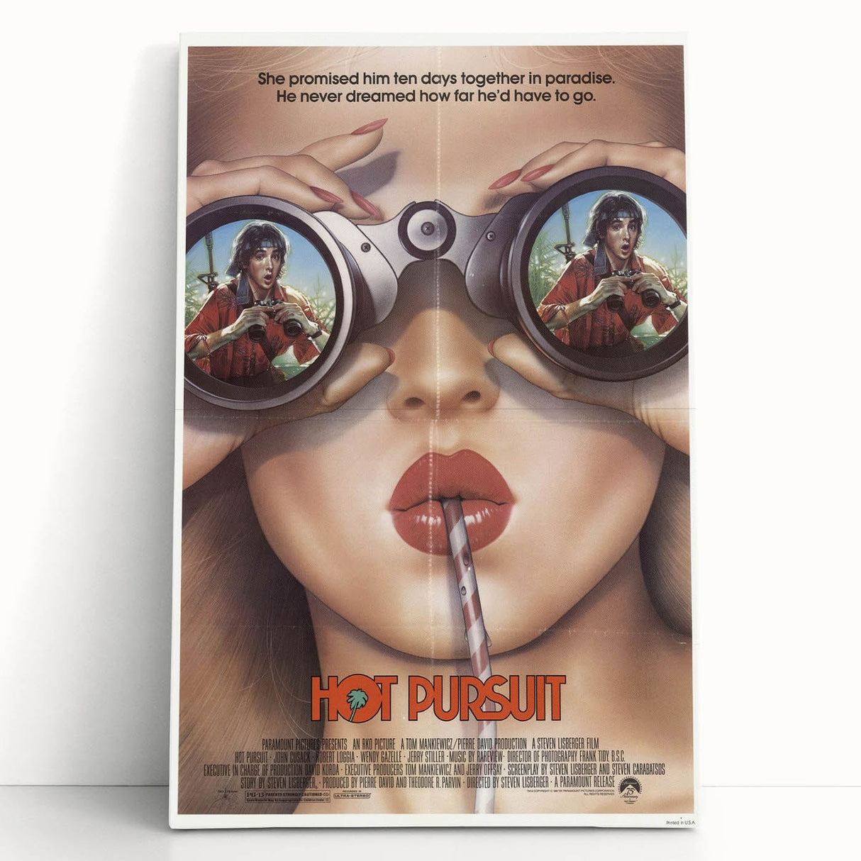 Retro Hot Pursuit Poster Art - Vintage Comedy Movie Prints