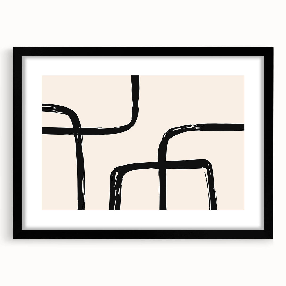 Acrylic Dining Room Artwork - Modern Abstract Line Art