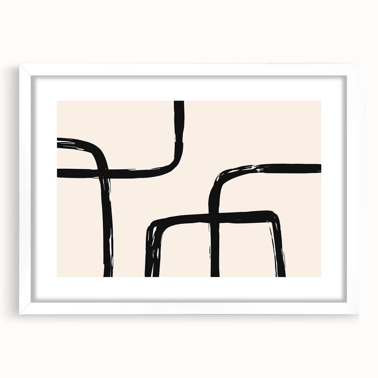 Acrylic Dining Room Artwork - Modern Abstract Line Art