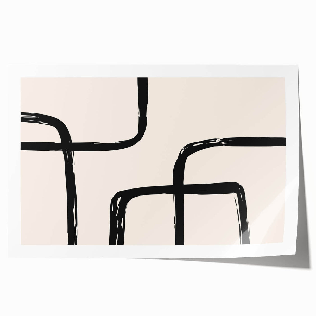 Acrylic Dining Room Artwork - Modern Abstract Line Art