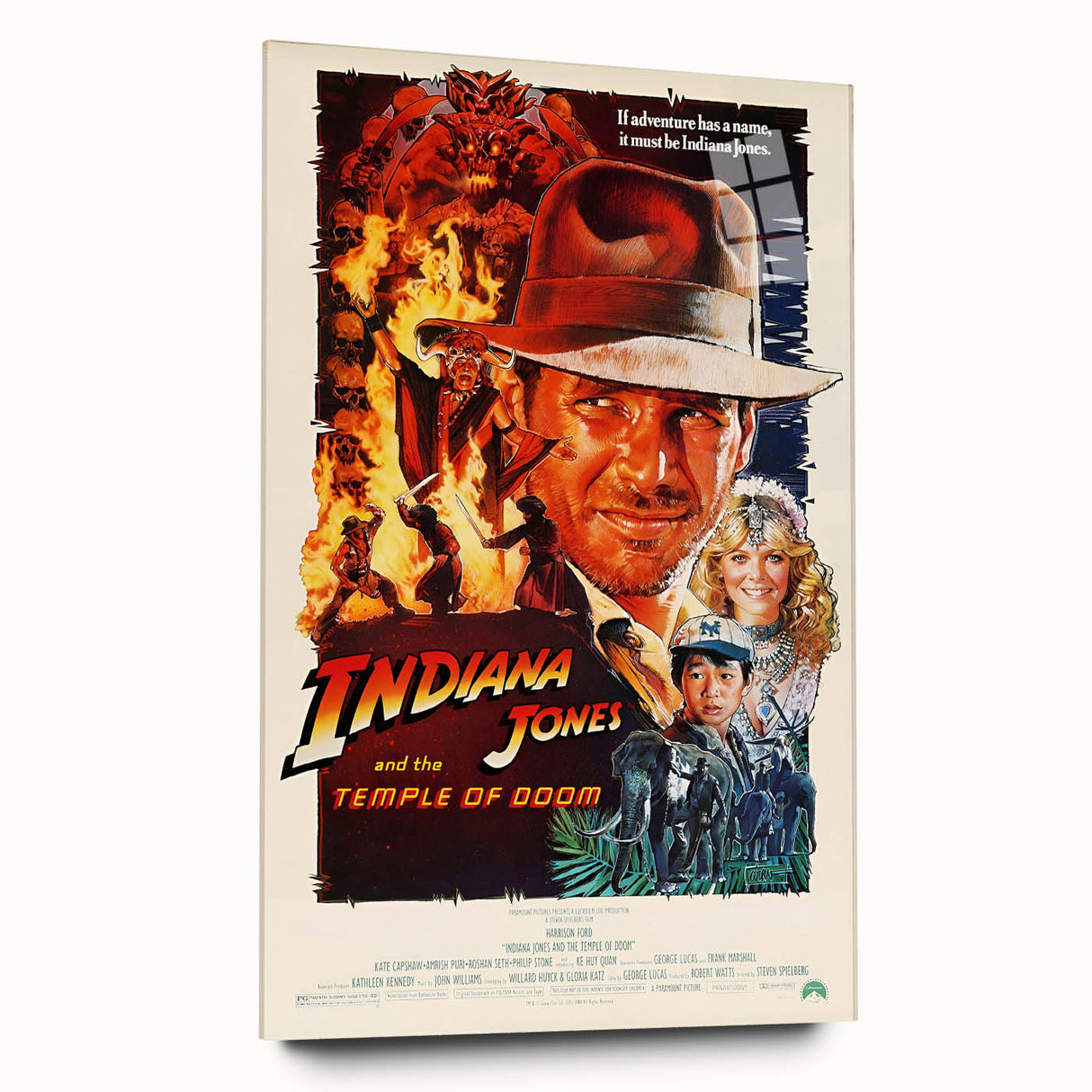 Retro Indiana Jones Temple of Doom Poster Art - Vintage Adventure Prints