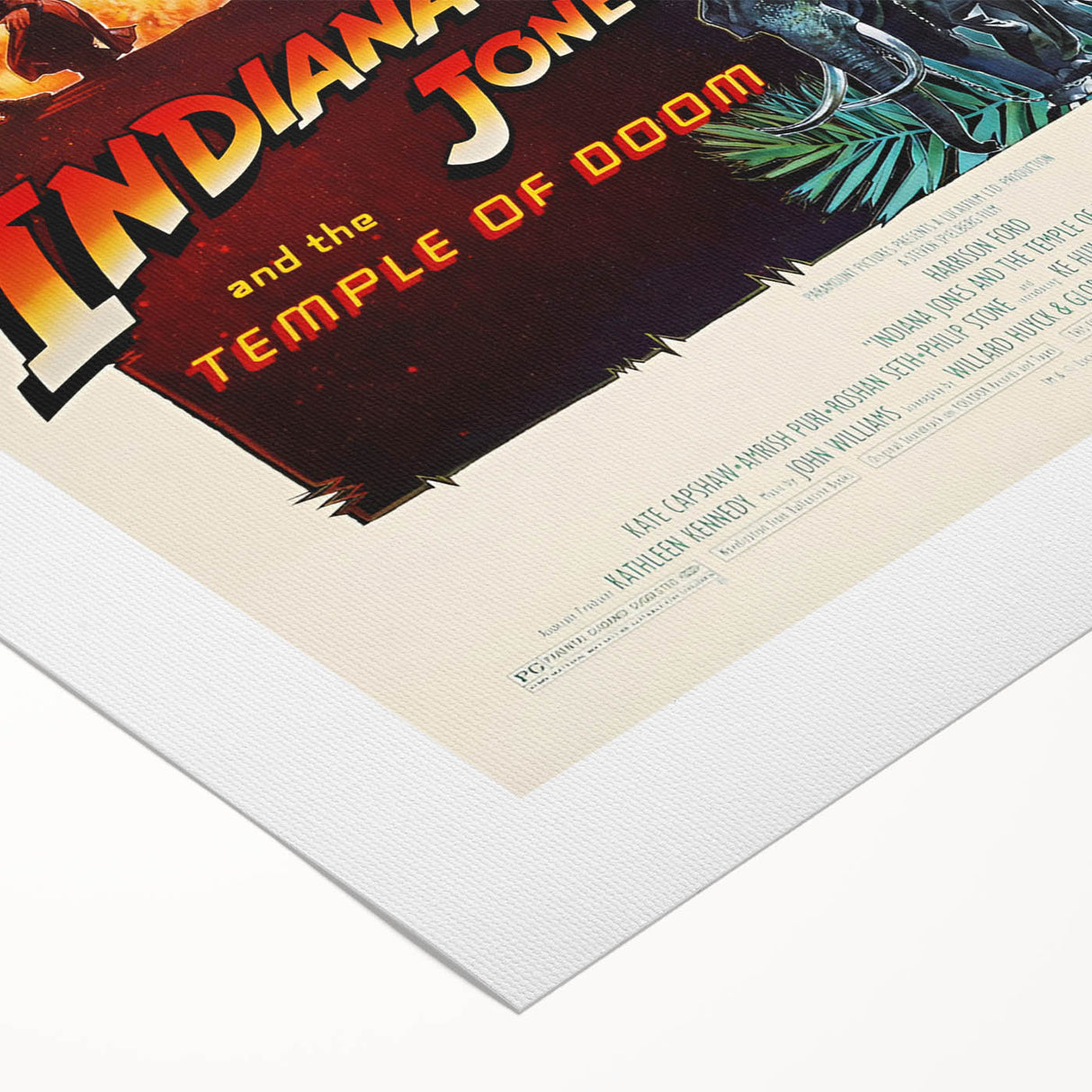 Retro Indiana Jones Temple of Doom Poster Art - Vintage Adventure Prints