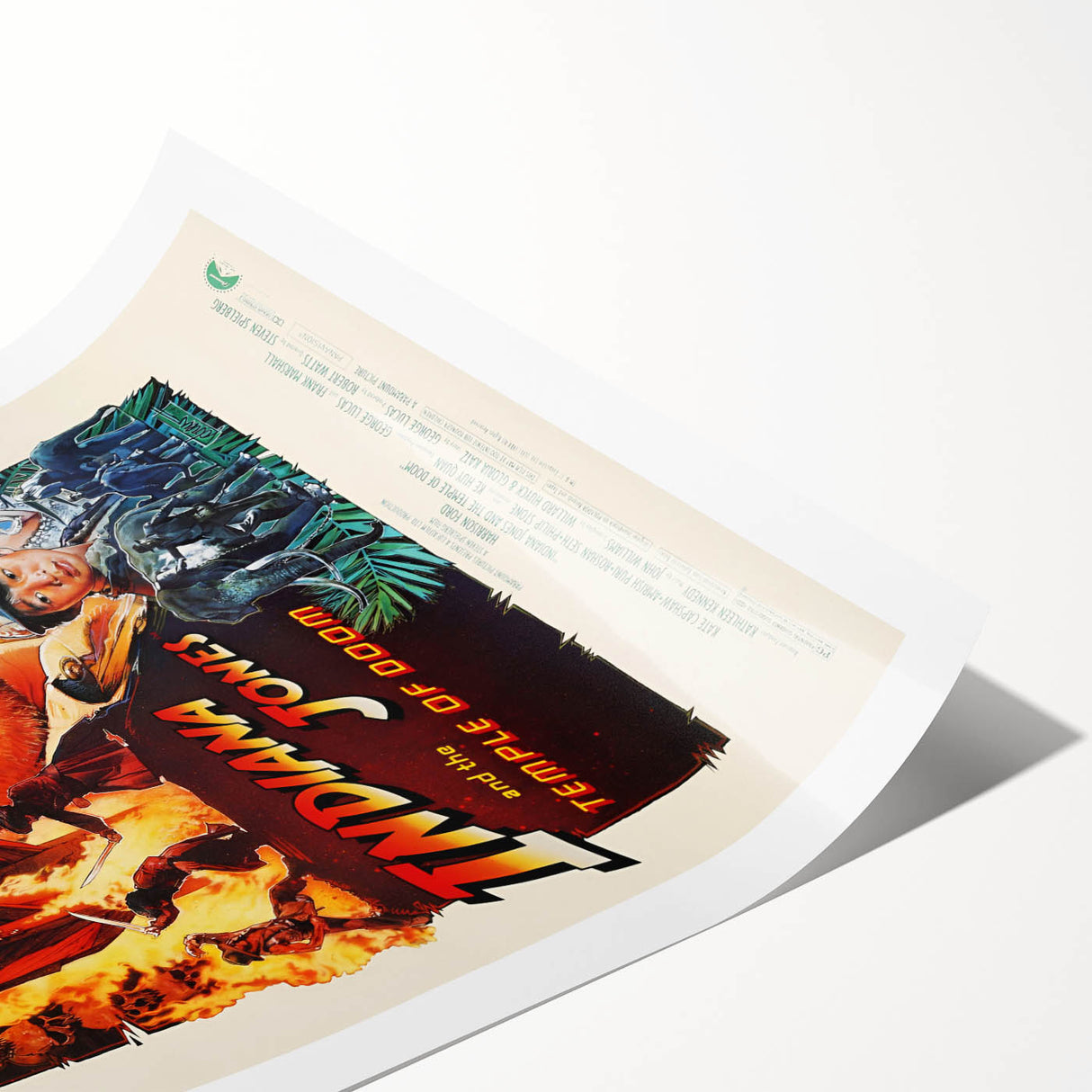 Retro Indiana Jones Temple of Doom Poster Art - Vintage Adventure Prints