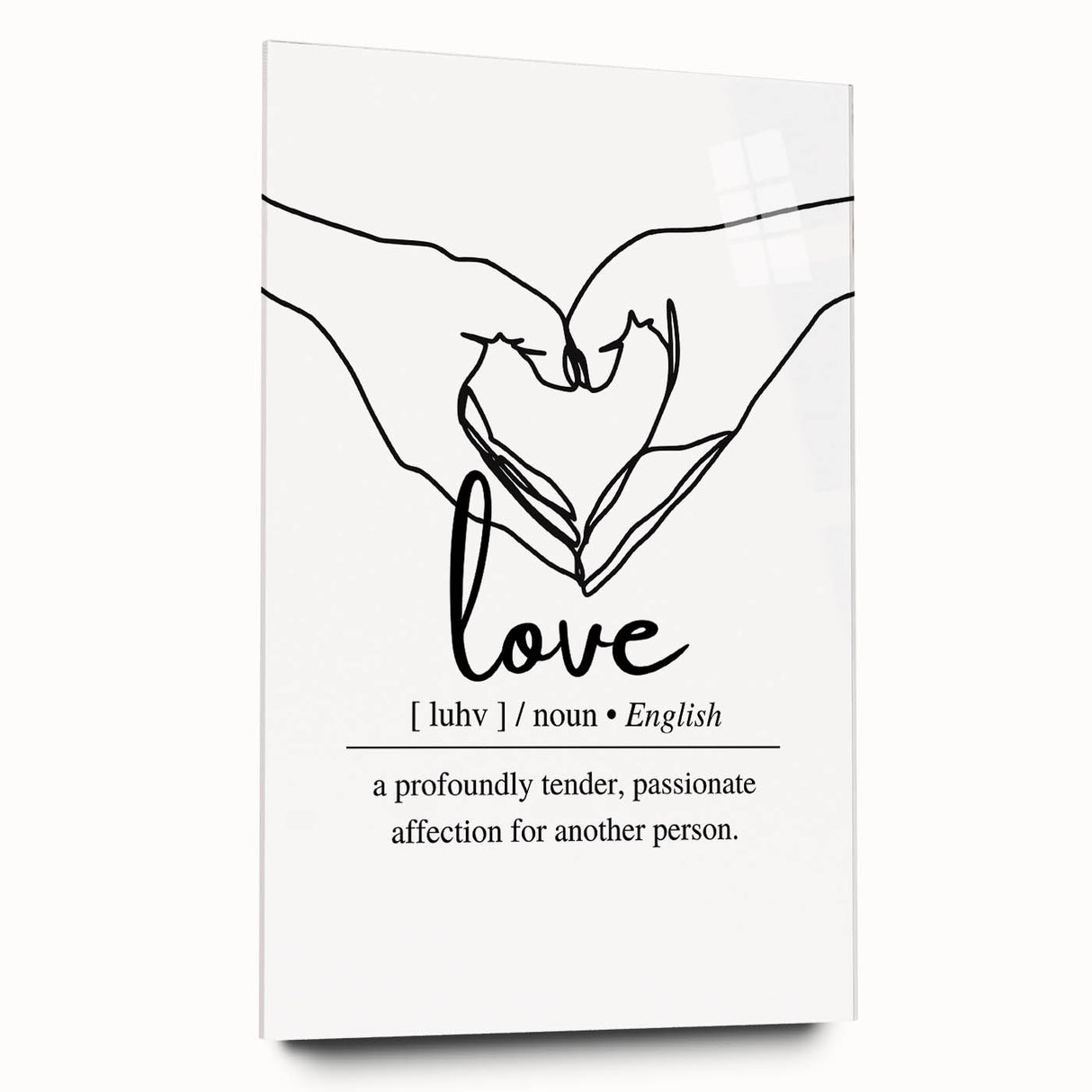Minimalist Typography Wall Art - "Love" Definition Canvas Print