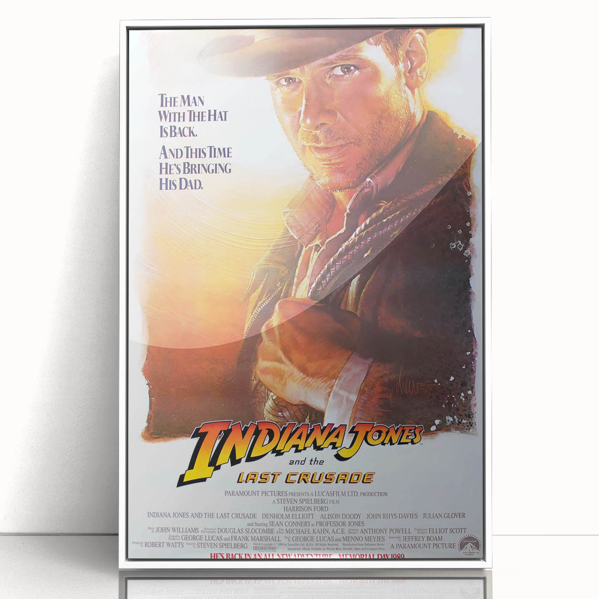 Retro Indiana Jones Last Crusade Poster Art - Vintage Adventure Prints