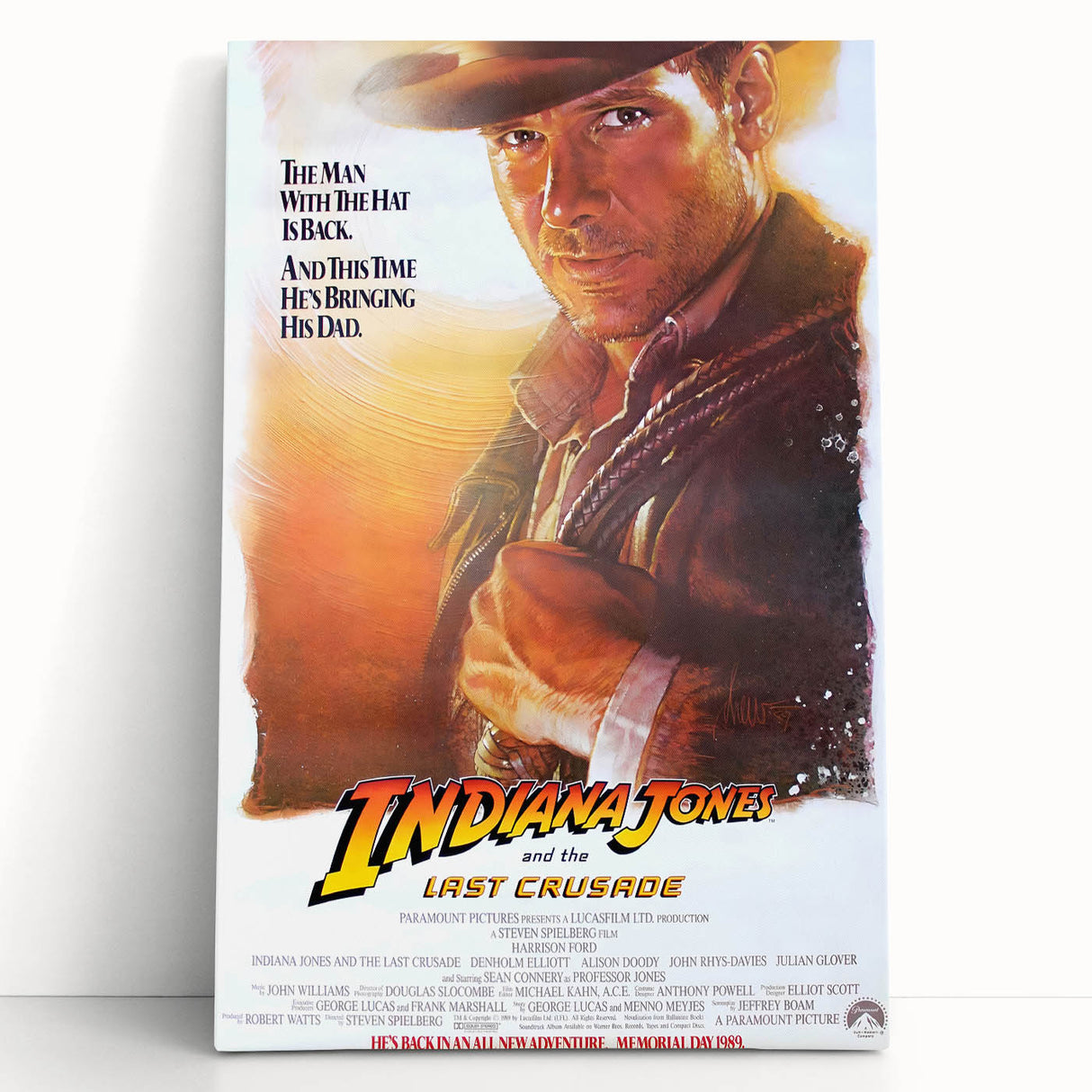 Retro Indiana Jones Last Crusade Poster Art - Vintage Adventure Prints