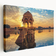 Large canvas print of an Indian landscape in earth tones, suitable for kitchen wall art.