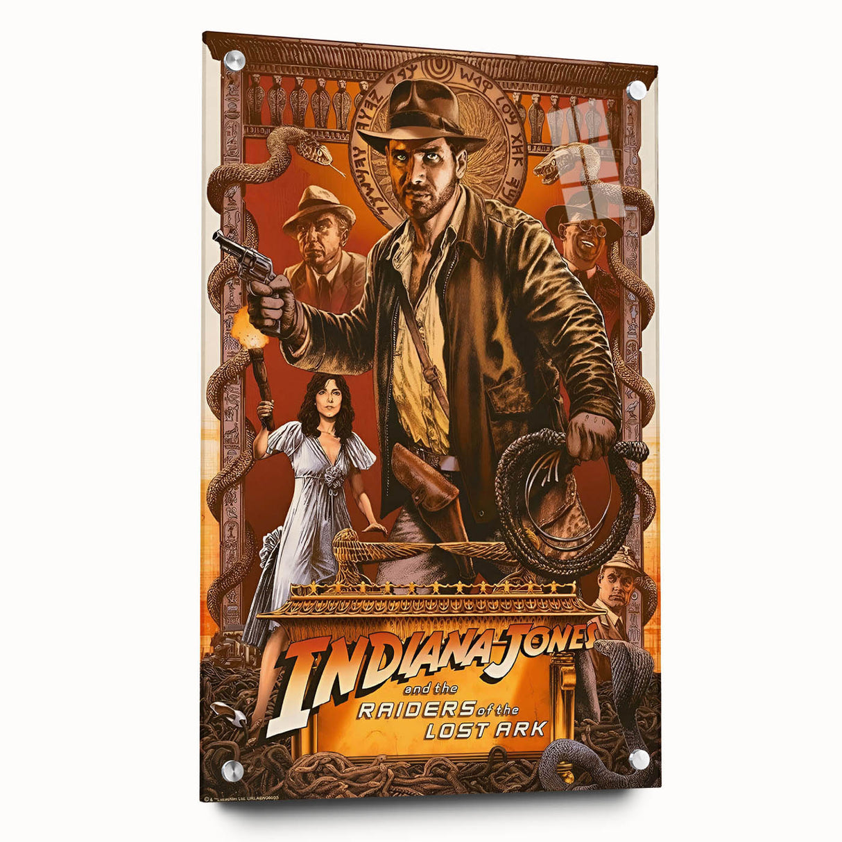 Retro Indiana Jones Raiders of the Lost Ark Poster Art - Vintage Prints
