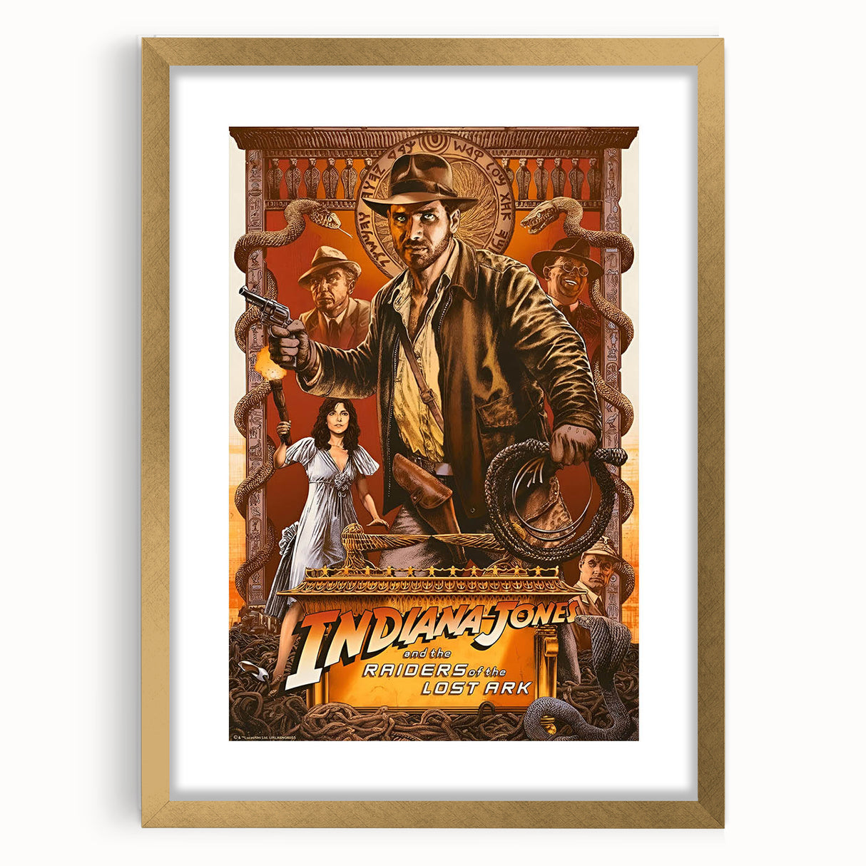 Retro Indiana Jones Raiders of the Lost Ark Poster Art - Vintage Prints