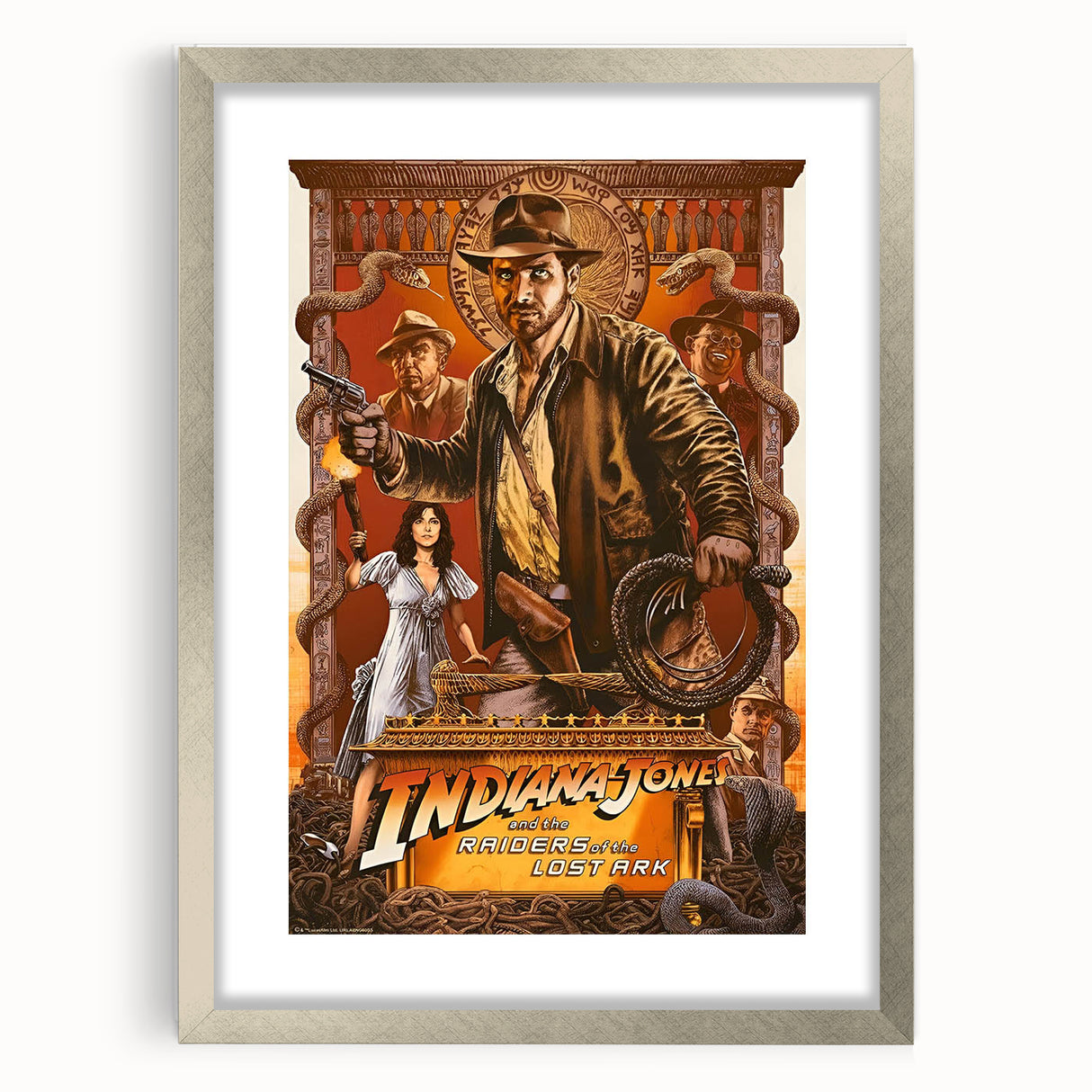 Retro Indiana Jones Raiders of the Lost Ark Poster Art - Vintage Prints