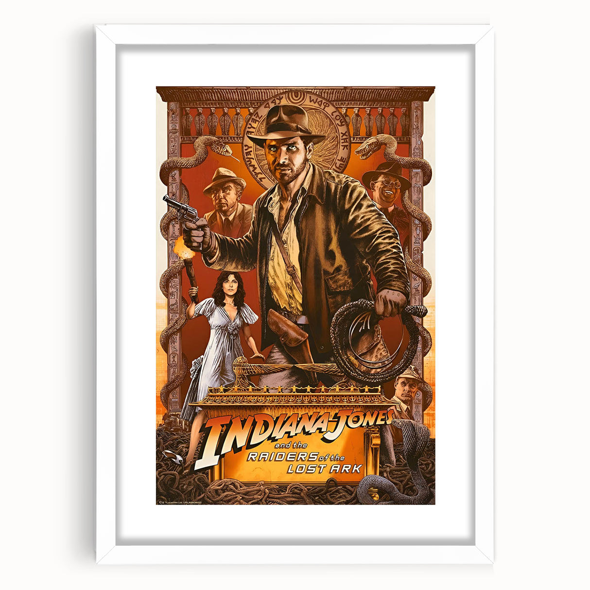Retro Indiana Jones Raiders of the Lost Ark Poster Art - Vintage Prints