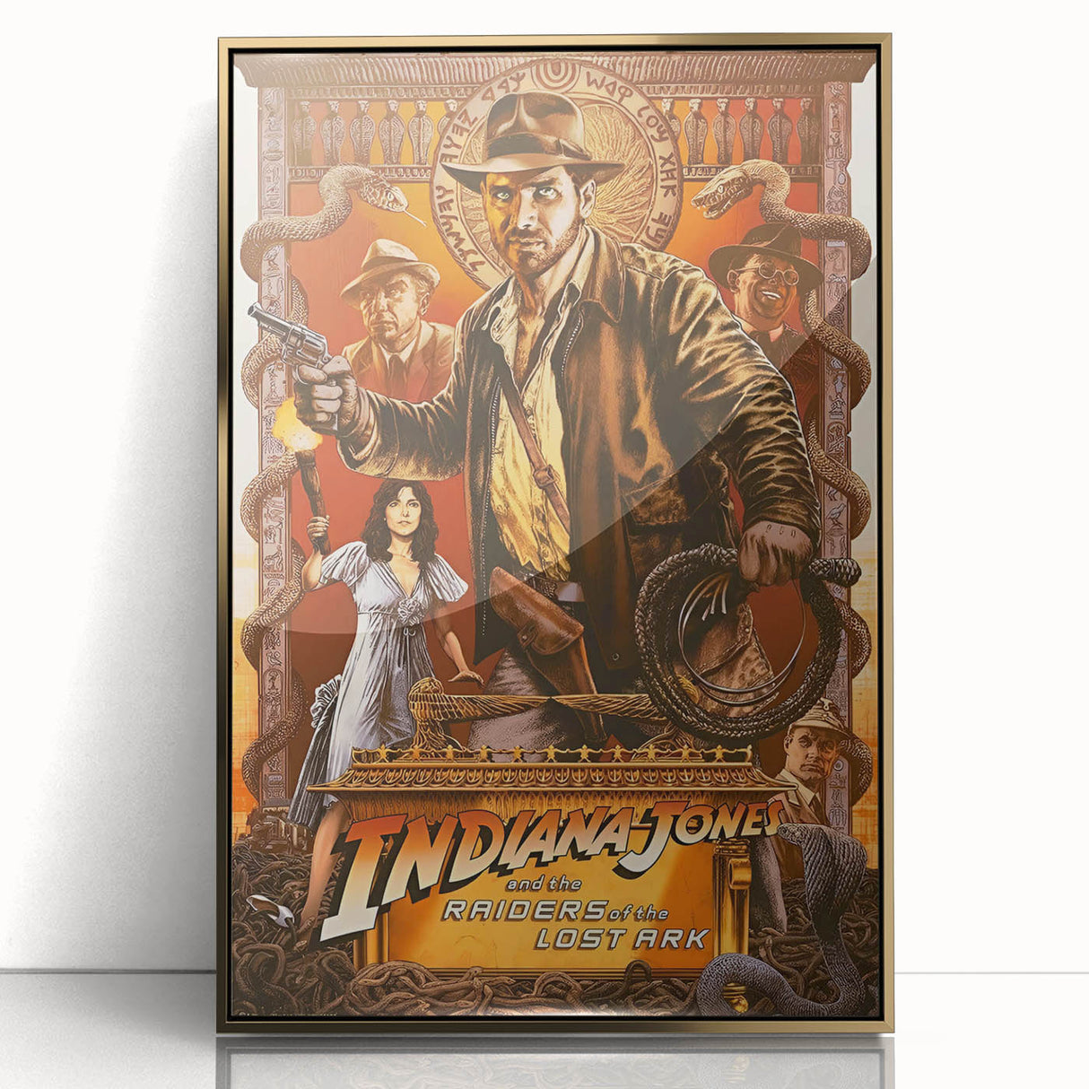 Retro Indiana Jones Raiders of the Lost Ark Poster Art - Vintage Prints
