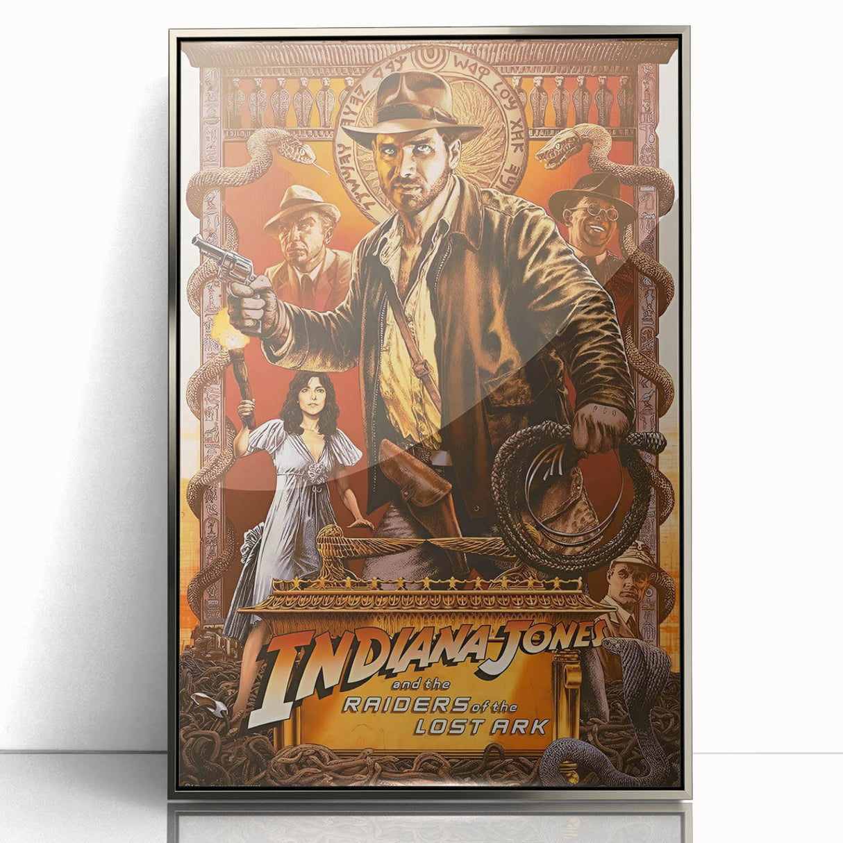 Retro Indiana Jones Raiders of the Lost Ark Poster Art - Vintage Prints
