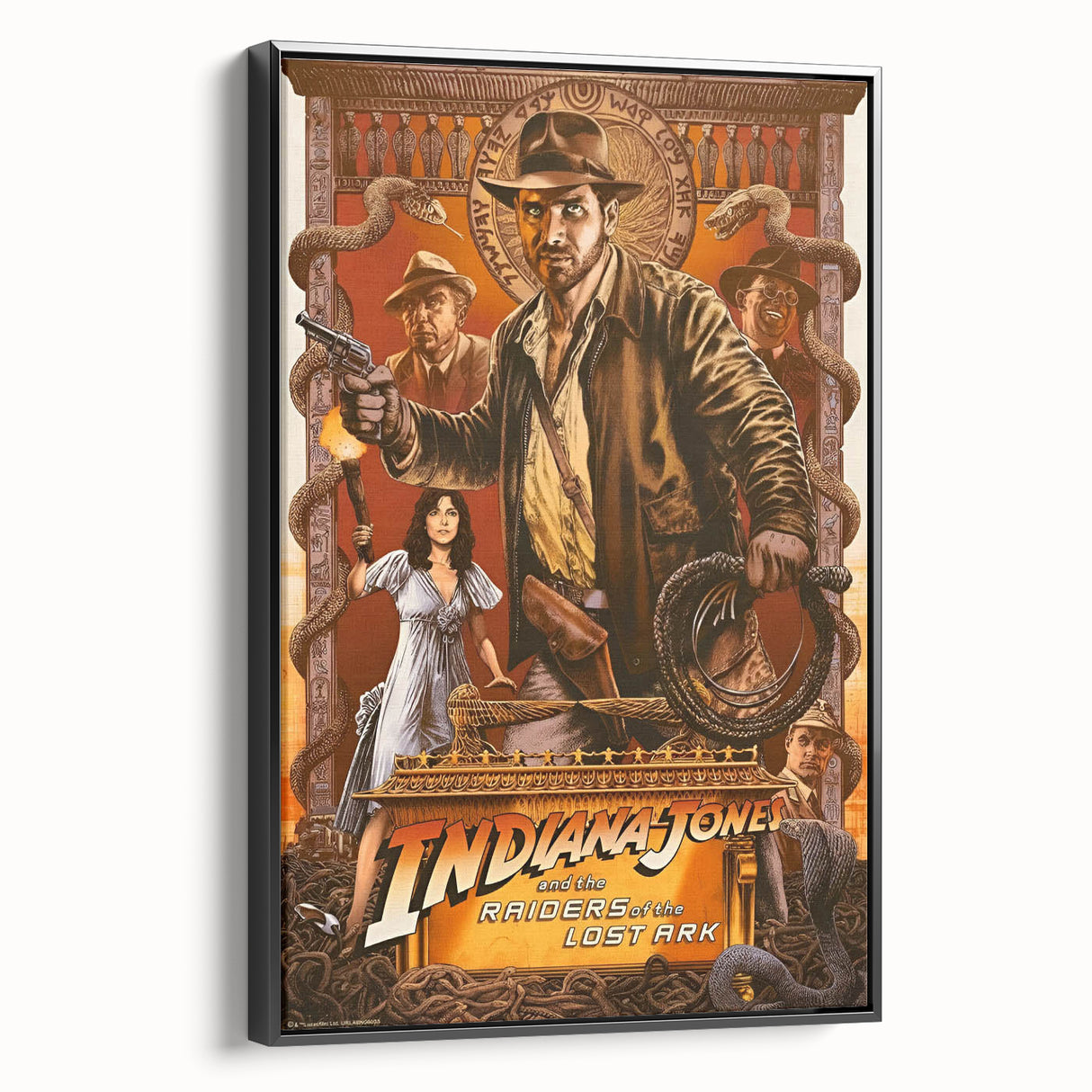 Retro Indiana Jones Raiders of the Lost Ark Poster Art - Vintage Prints