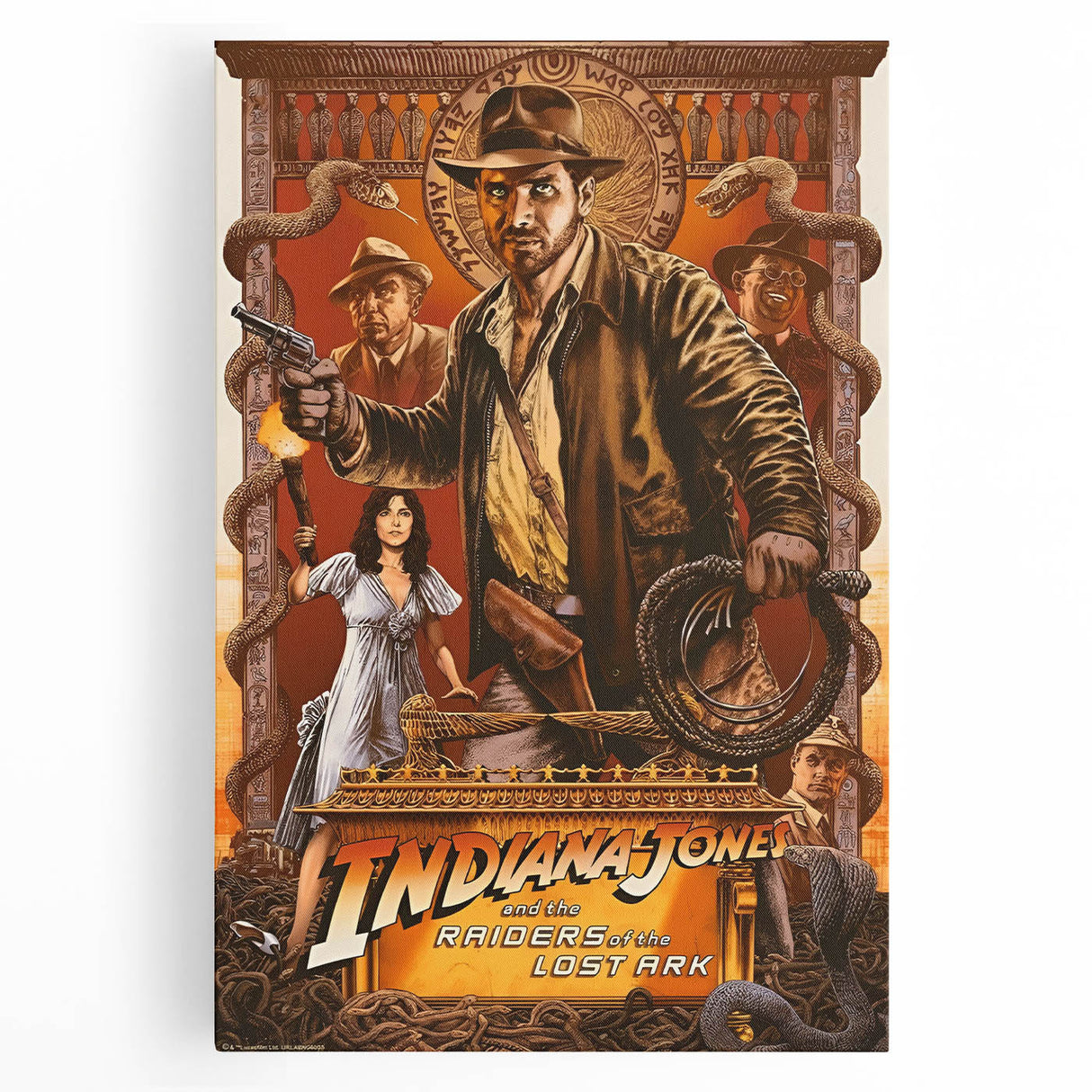 Retro Indiana Jones Raiders of the Lost Ark Poster Art - Vintage Prints