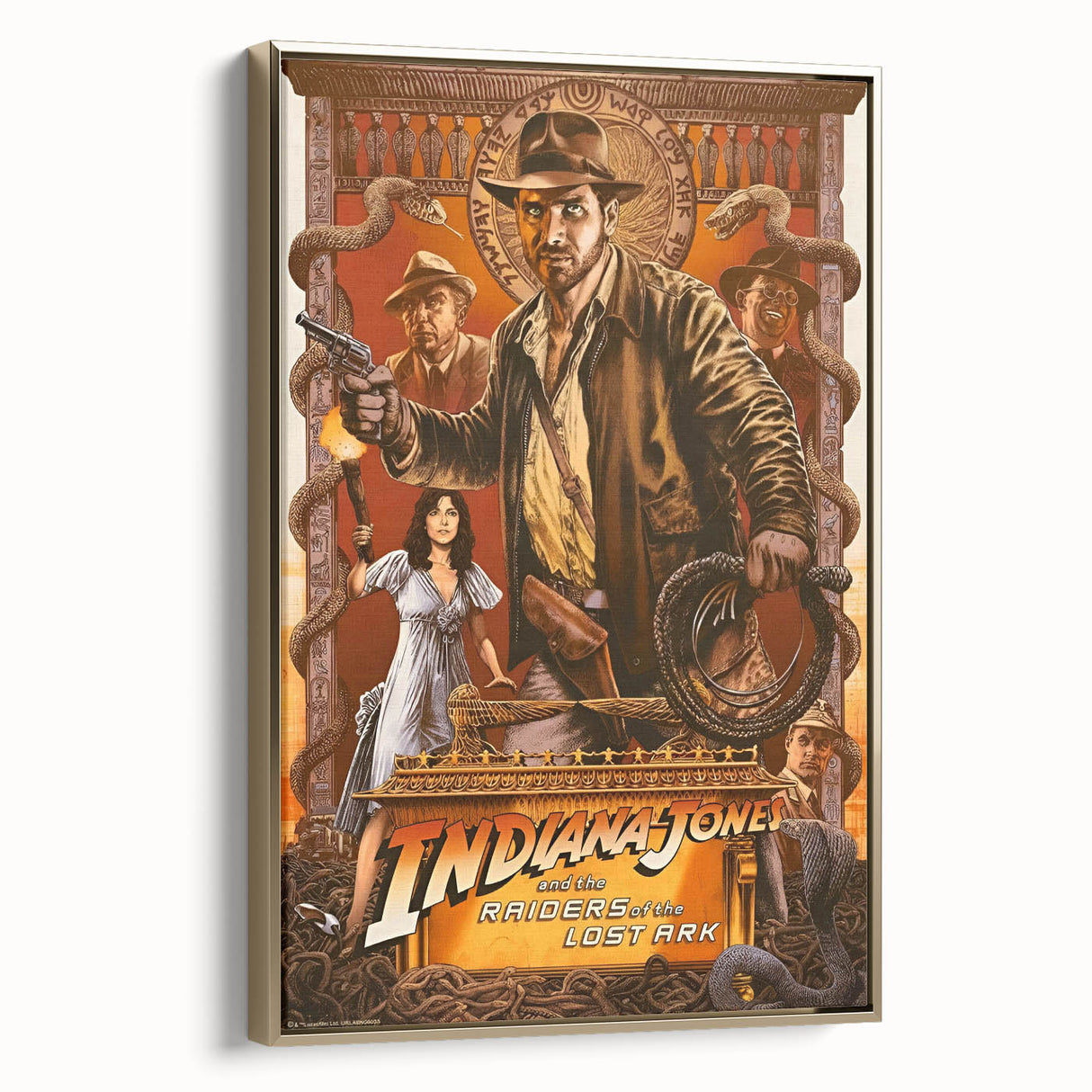 Retro Indiana Jones Raiders of the Lost Ark Poster Art - Vintage Prints