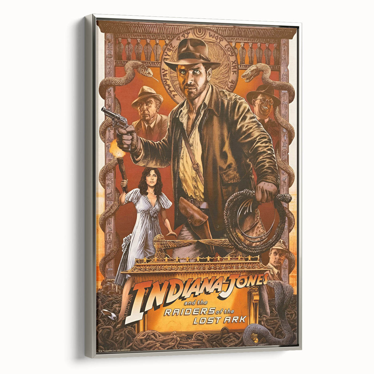 Retro Indiana Jones Raiders of the Lost Ark Poster Art - Vintage Prints