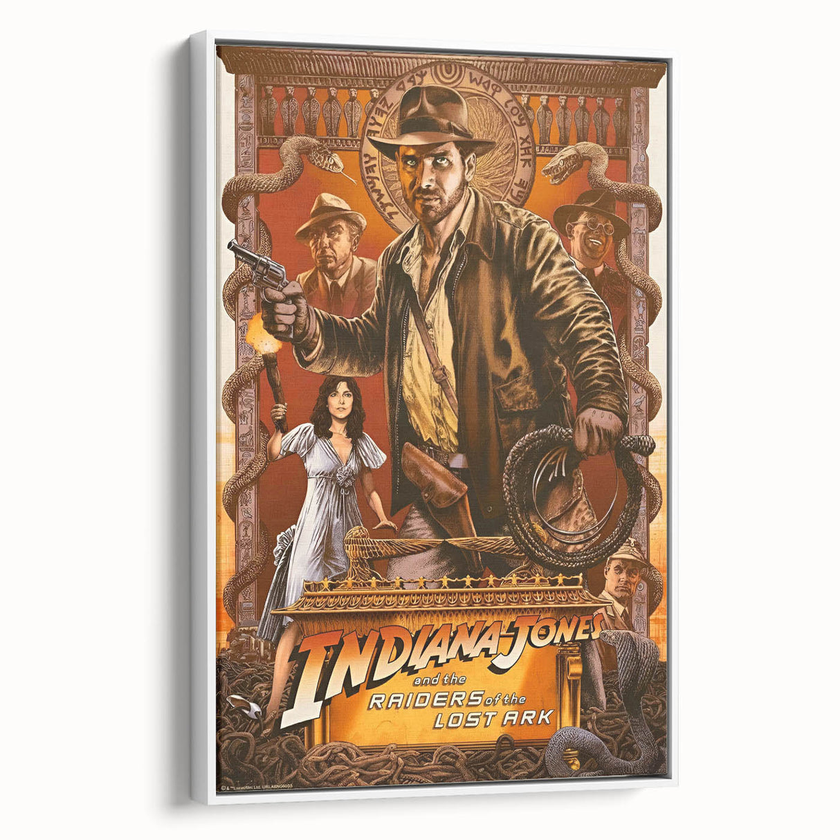Retro Indiana Jones Raiders of the Lost Ark Poster Art - Vintage Prints