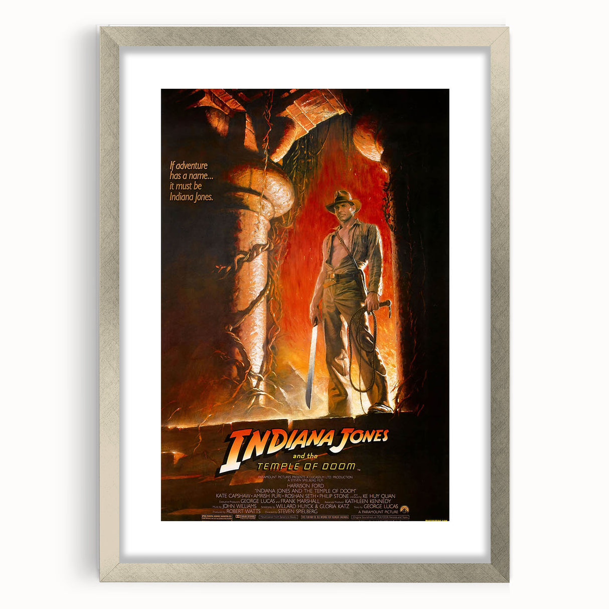 Retro Indiana Jones Temple of Doom Poster Art - Vintage Adventure Prints