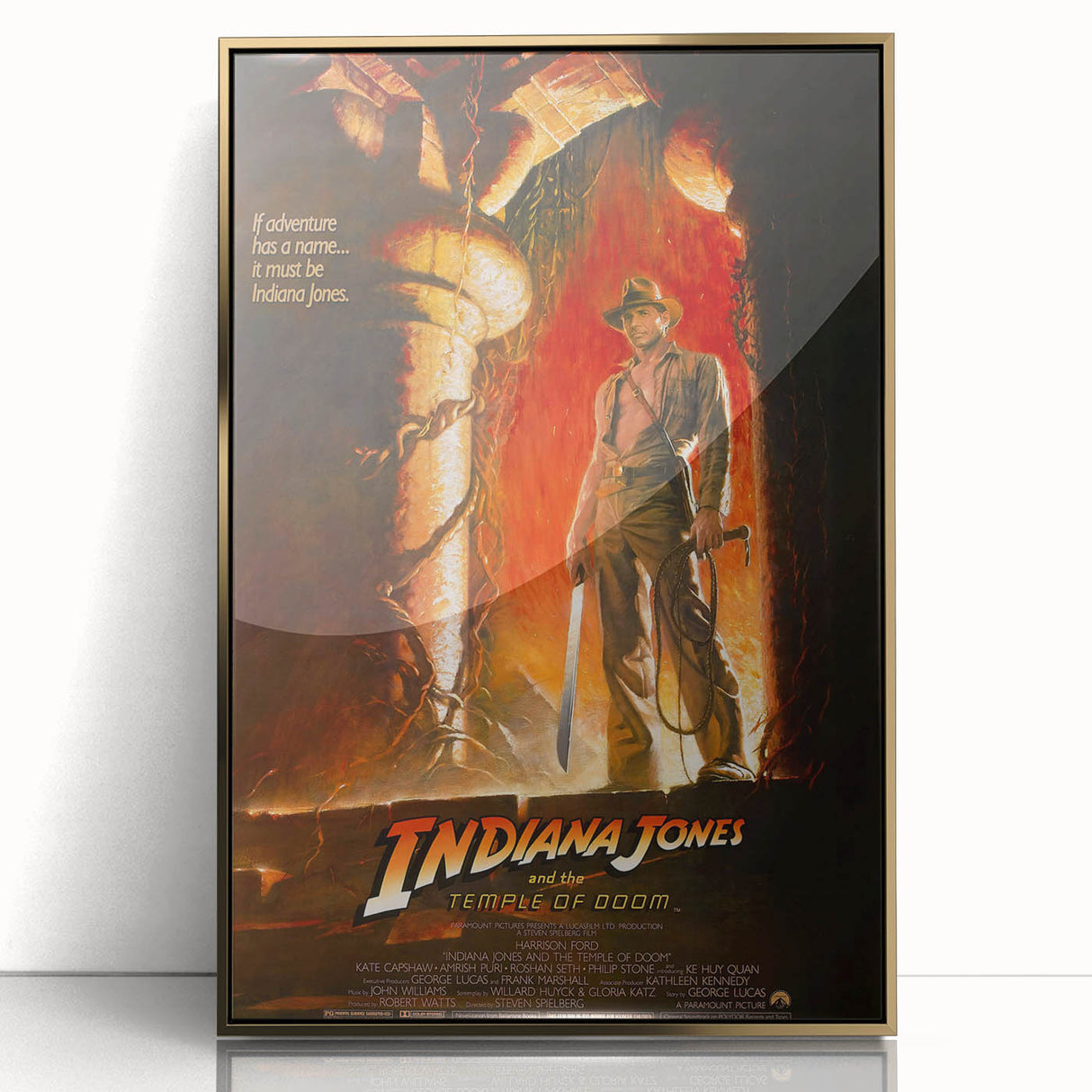 Retro Indiana Jones Temple of Doom Poster Art - Vintage Adventure Prints