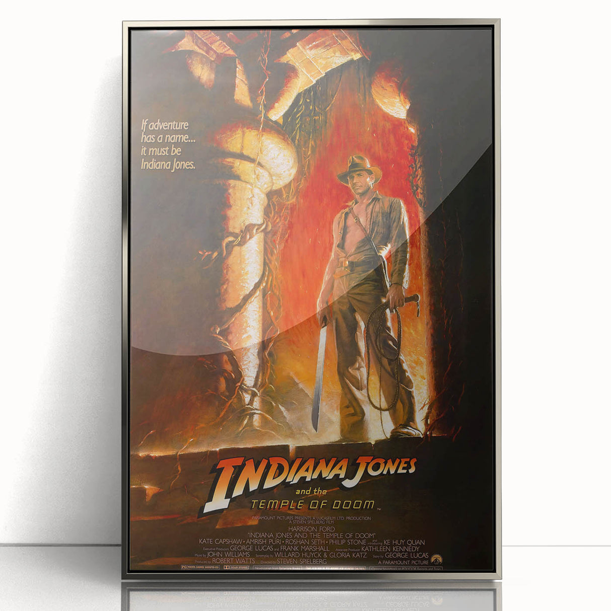 Retro Indiana Jones Temple of Doom Poster Art - Vintage Adventure Prints