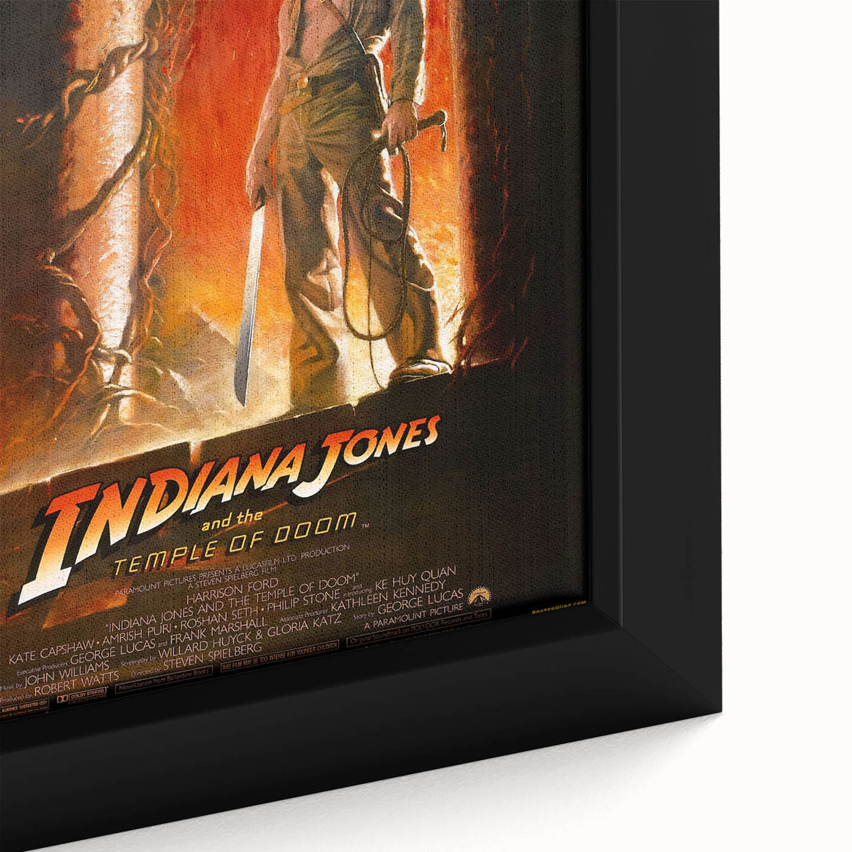 Retro Indiana Jones Temple of Doom Poster Art - Vintage Adventure Prints