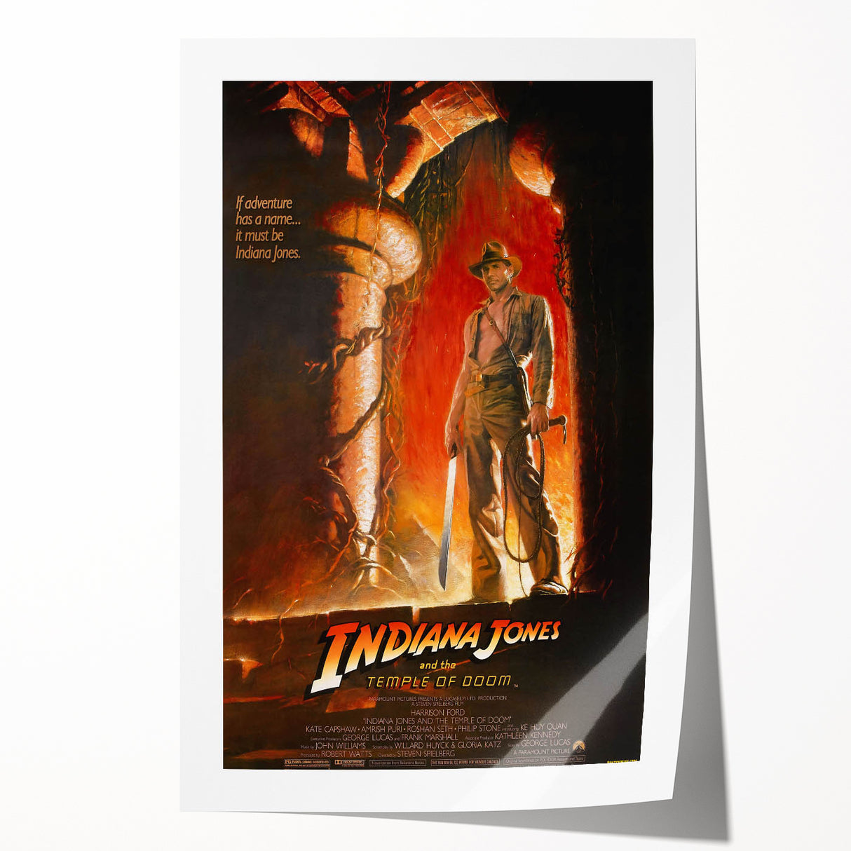 Retro Indiana Jones Temple of Doom Poster Art - Vintage Adventure Prints