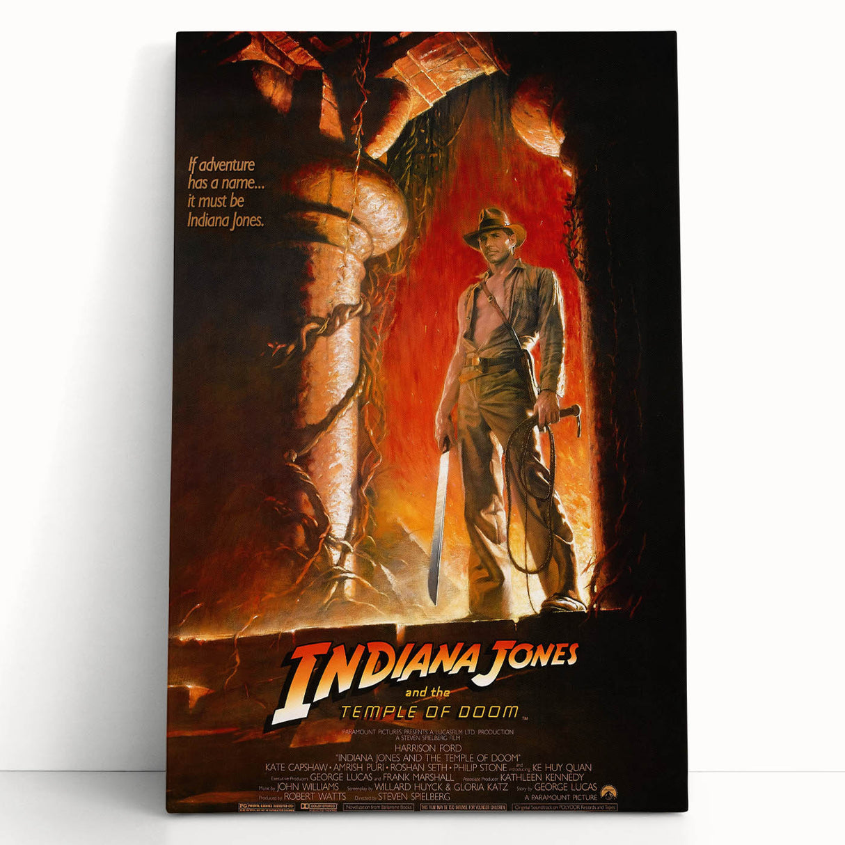 Retro Indiana Jones Temple of Doom Poster Art - Vintage Adventure Prints