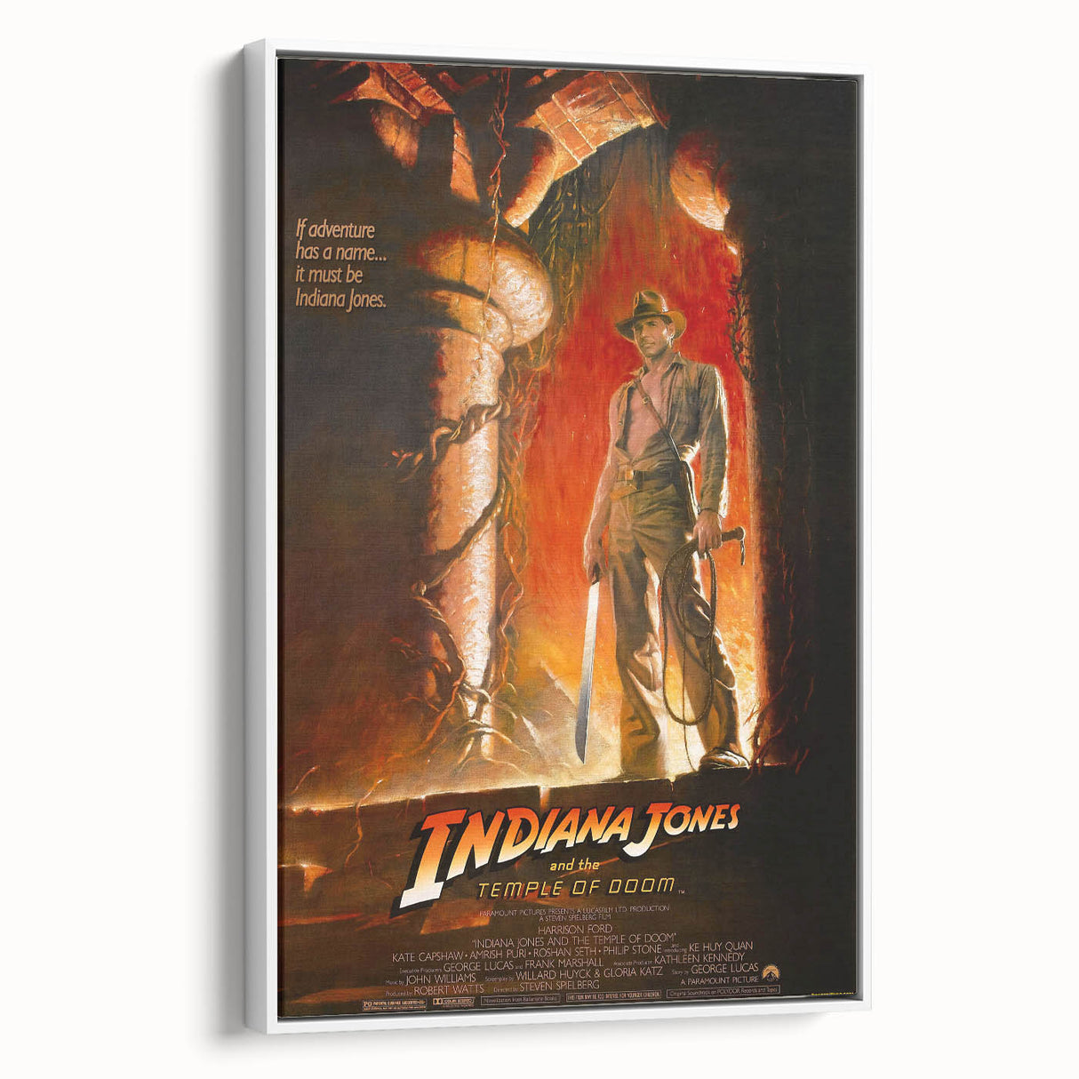 Retro Indiana Jones Temple of Doom Poster Art - Vintage Adventure Prints