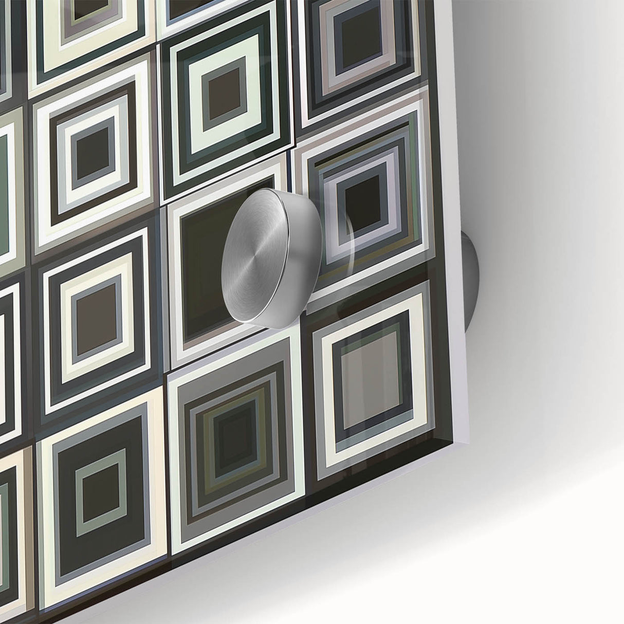 Geometric Black and Gray Bedroom Wall Art – Modern Canvas Print