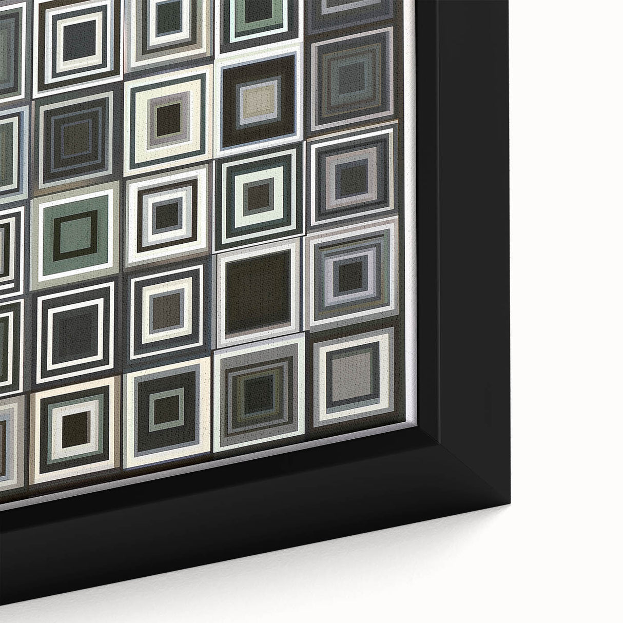 Geometric Black and Gray Bedroom Wall Art – Modern Canvas Print